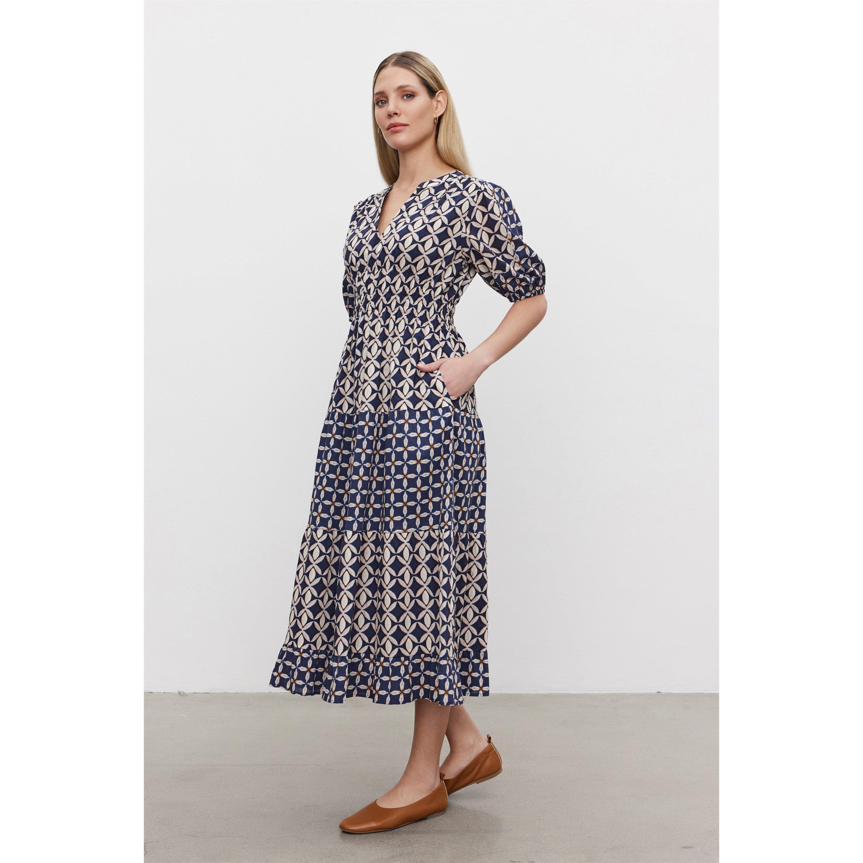 Navy - Velvet by Graham and Spencer - Women's Shift Dress - 2