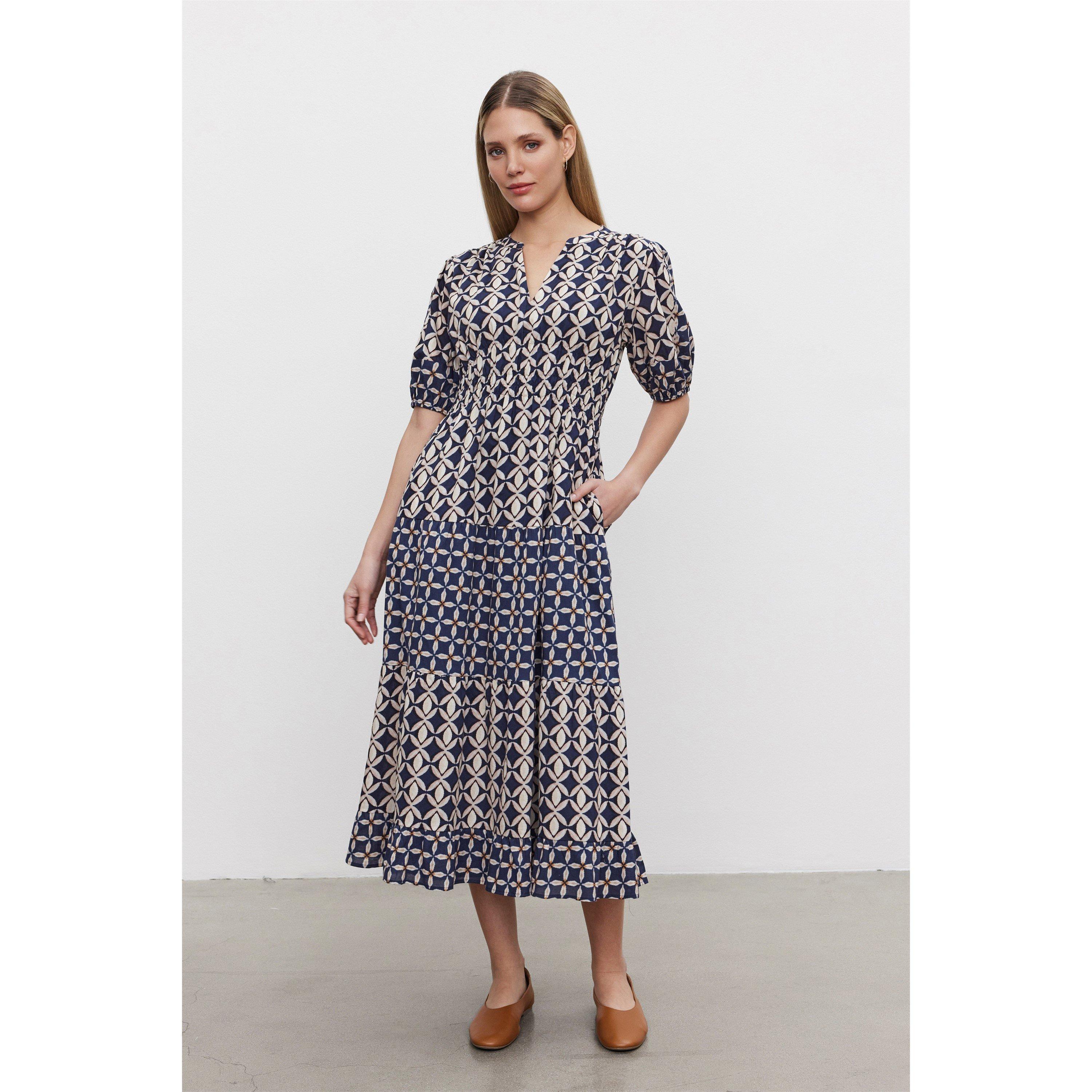 Navy - Velvet by Graham and Spencer - Women's Shift Dress - 3