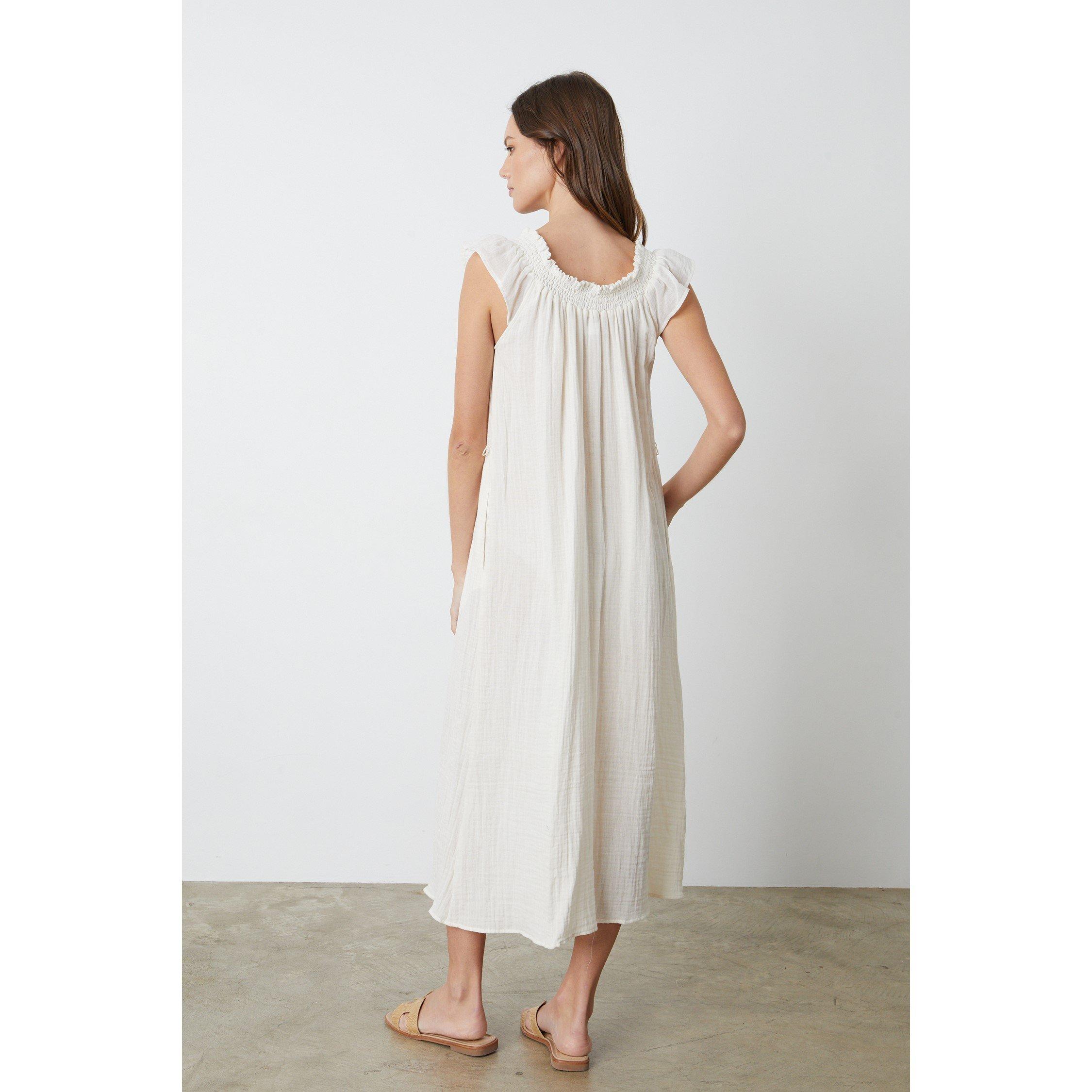 Coconut - Velvet by Graham and Spencer - Women's Gauze Shift Dress - 2