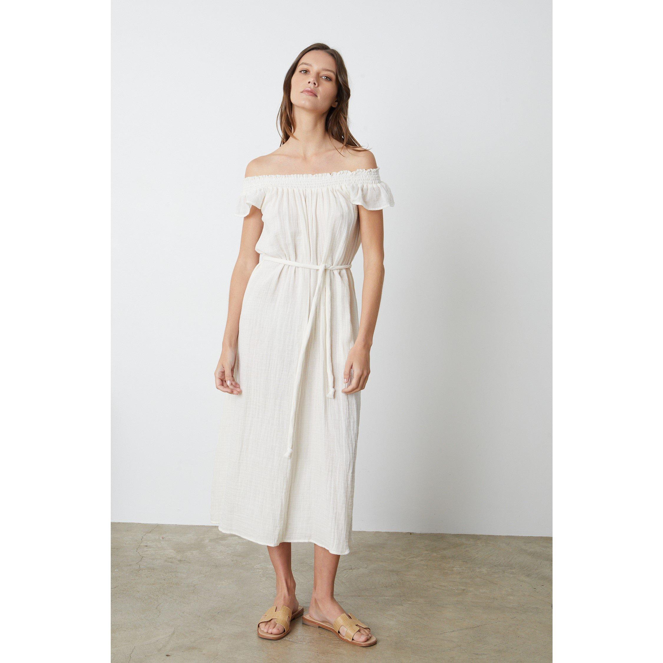 Coconut - Velvet by Graham and Spencer - Women's Gauze Shift Dress - 3