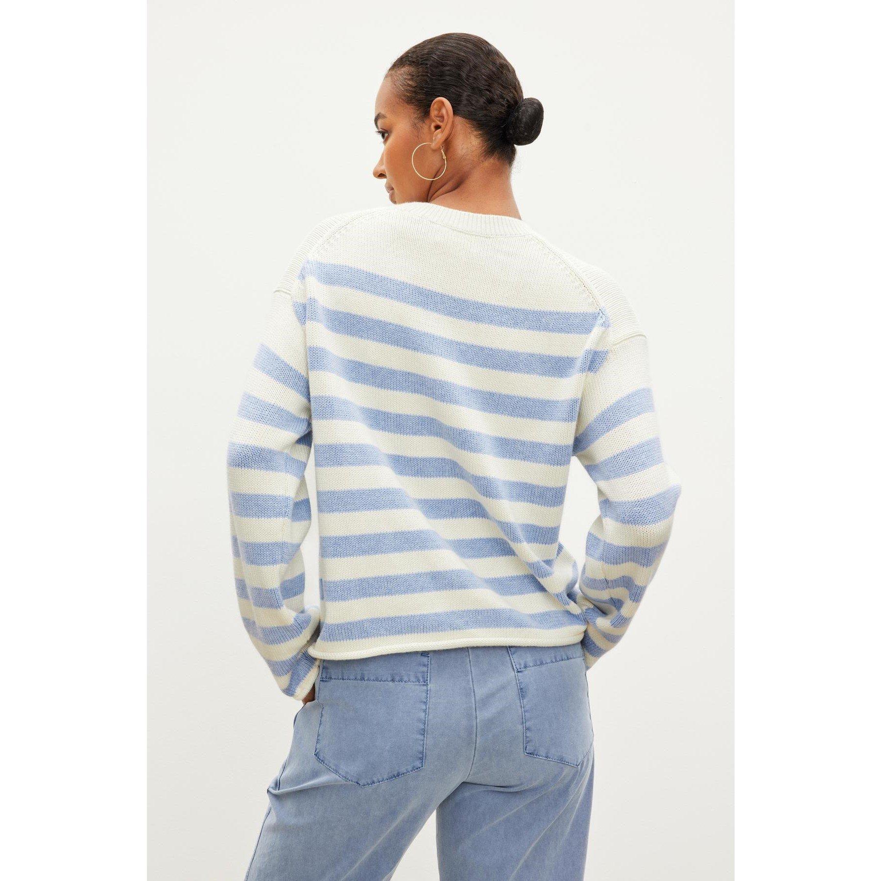 Milk/Blue - Velvet by Graham and Spencer - Women's Regular Fit T-Shirt - 2