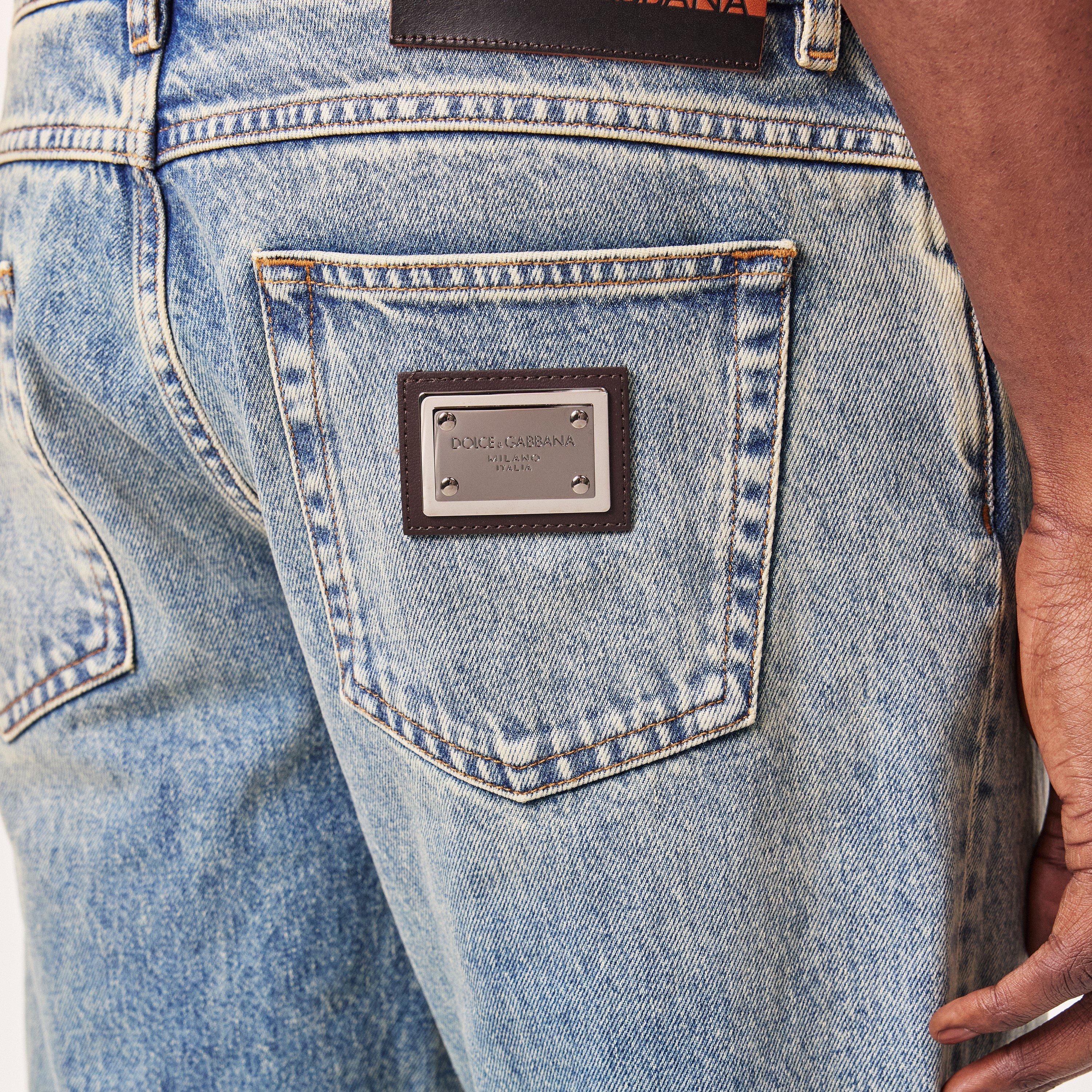 Blue Denim - Dolce and Gabbana - Regular Fit Jeans - 5