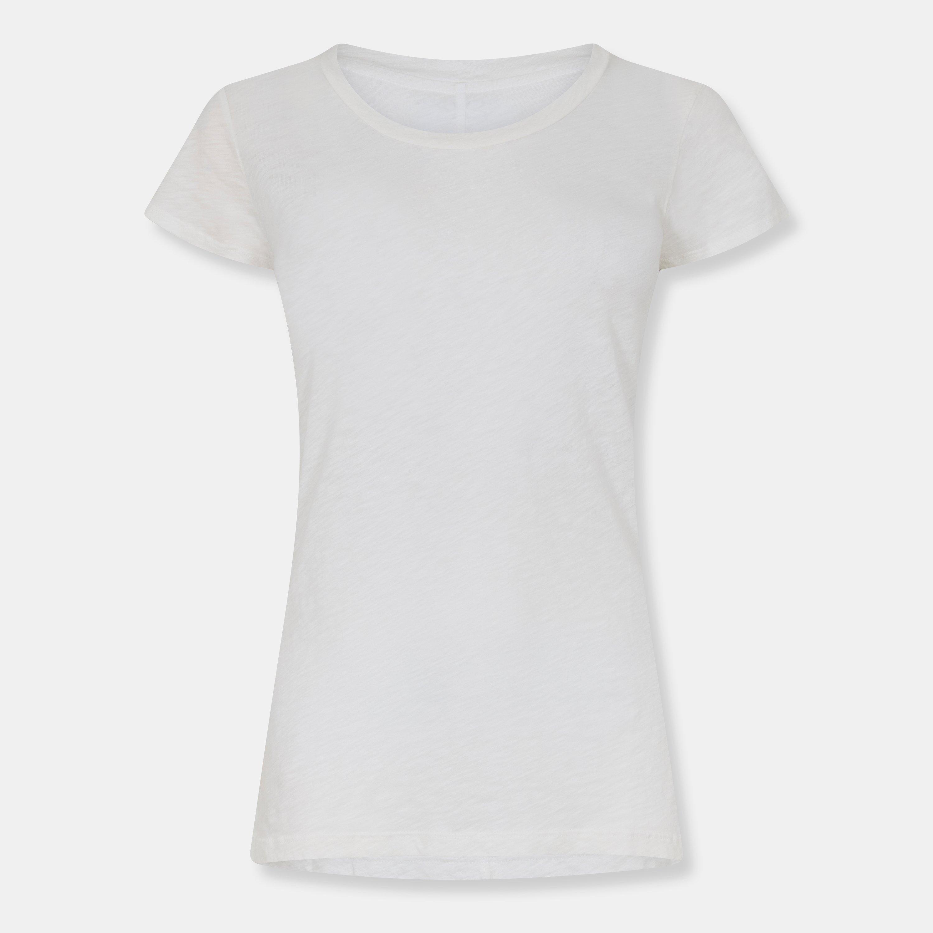 Ecru - Velvet by Graham and Spencer - Women's Regular Fit Slub T-Shirt - 2