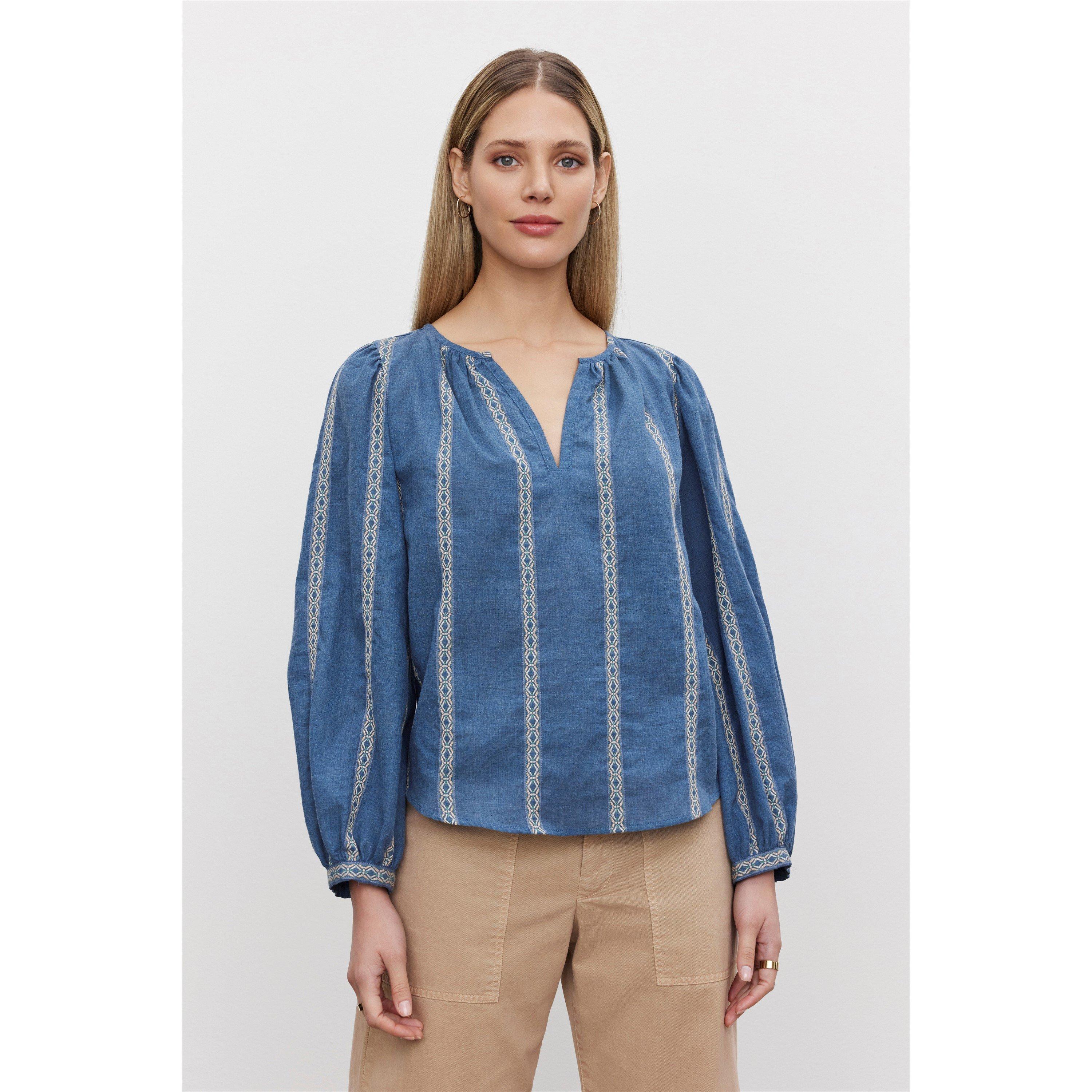 Blue - Velvet by Graham and Spencer - Women's Regular Fit T-Shirt - 3