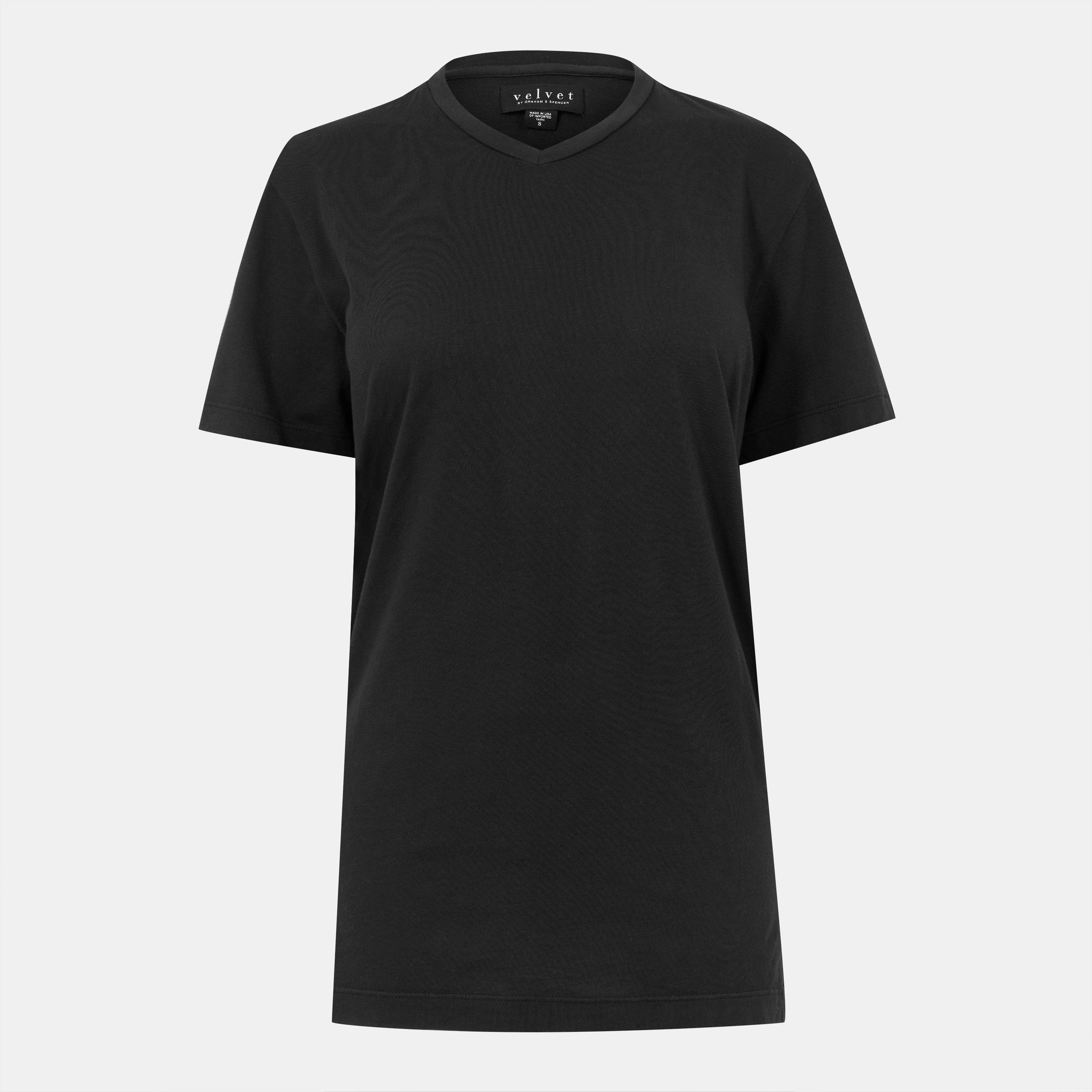 Black - Velvet by Graham and Spencer - Women's Regular Fit T-Shirt - 1