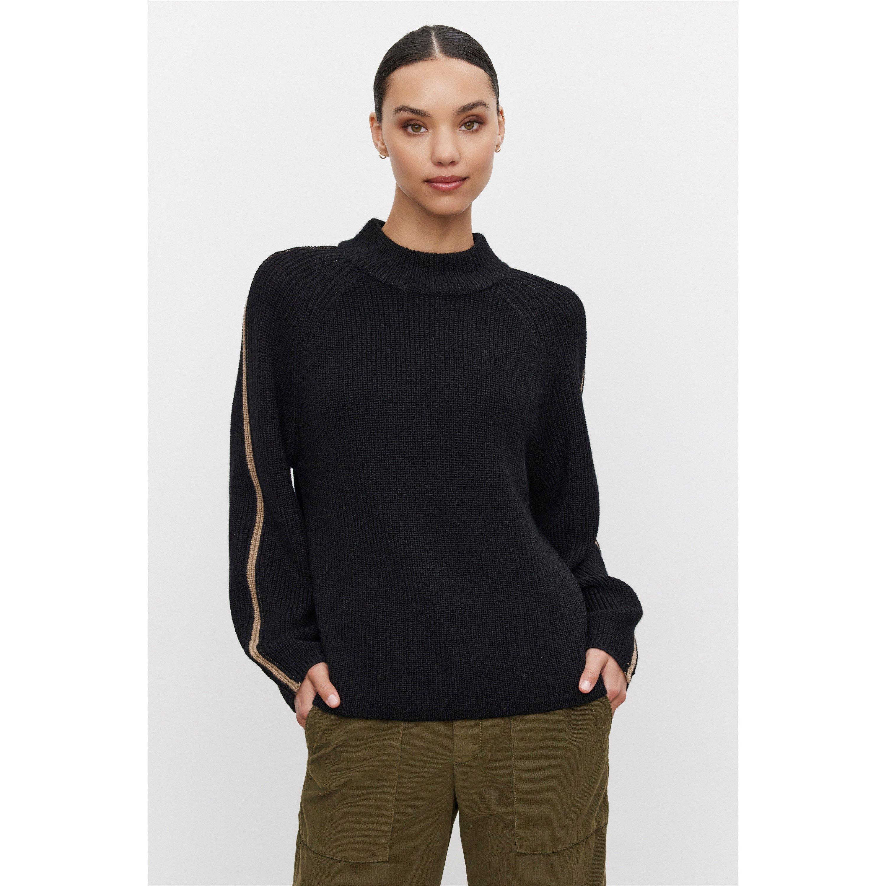 Black/Camel - Velvet by Graham and Spencer - Women's Regular Fit T-Shirt - 3