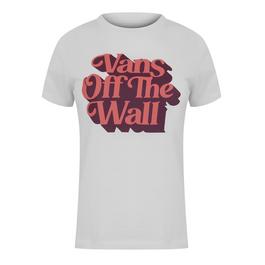 Vans VA Slogan T Shirt Womens