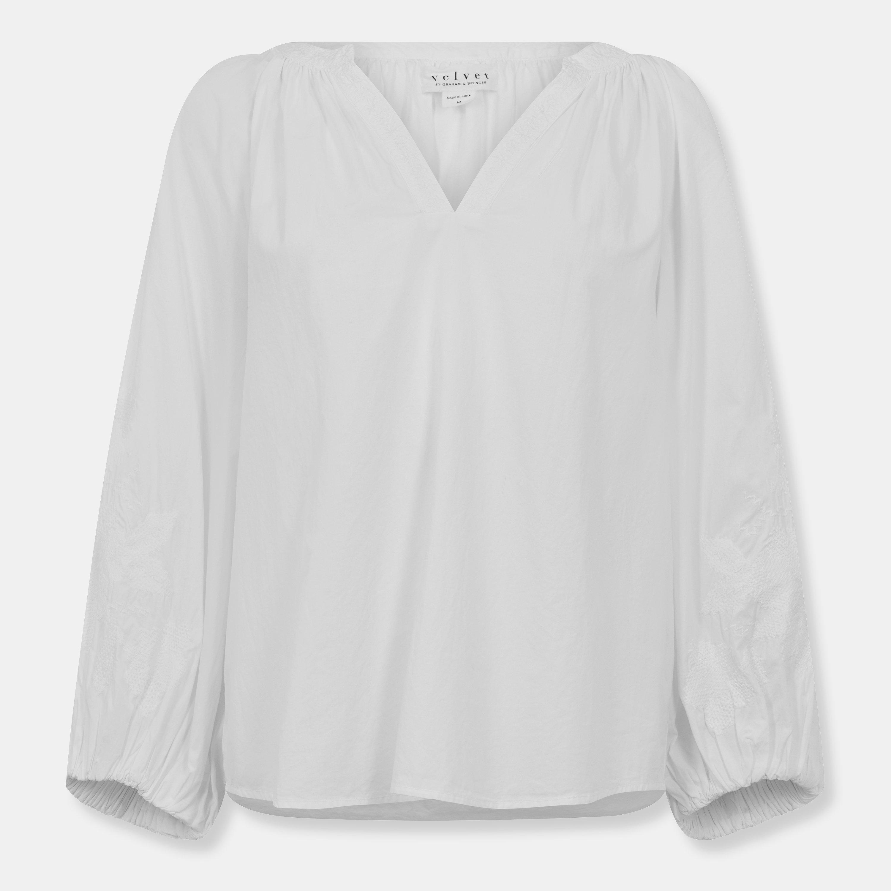 Velvet By Graham And Spencer Women's Regular Fit T-Shirt - White - 8 (XS)
