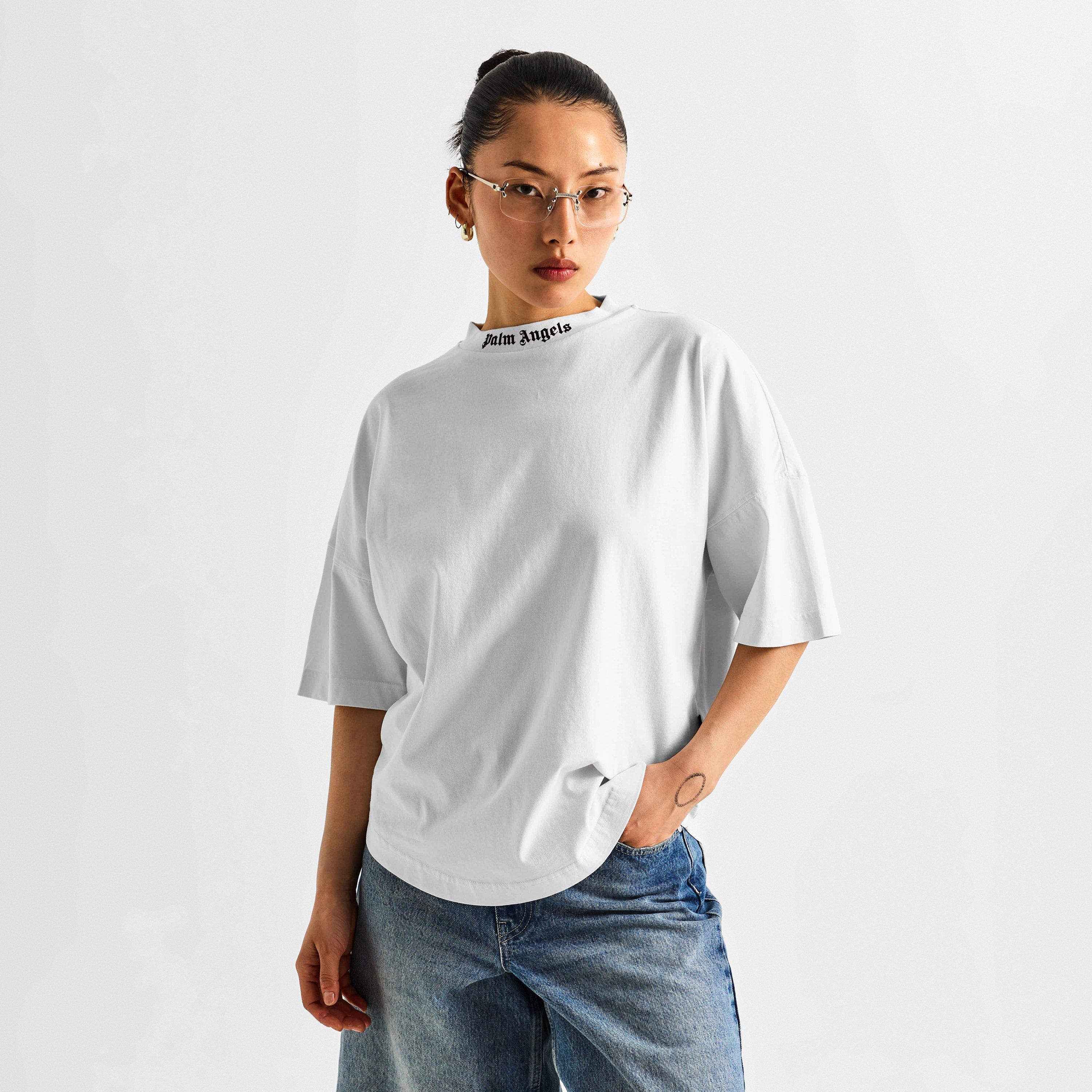 White - Palm Angels - Women's Oversized T-Shirt - 3