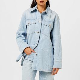 Stella McCartney Womens Logo Denim Shirt