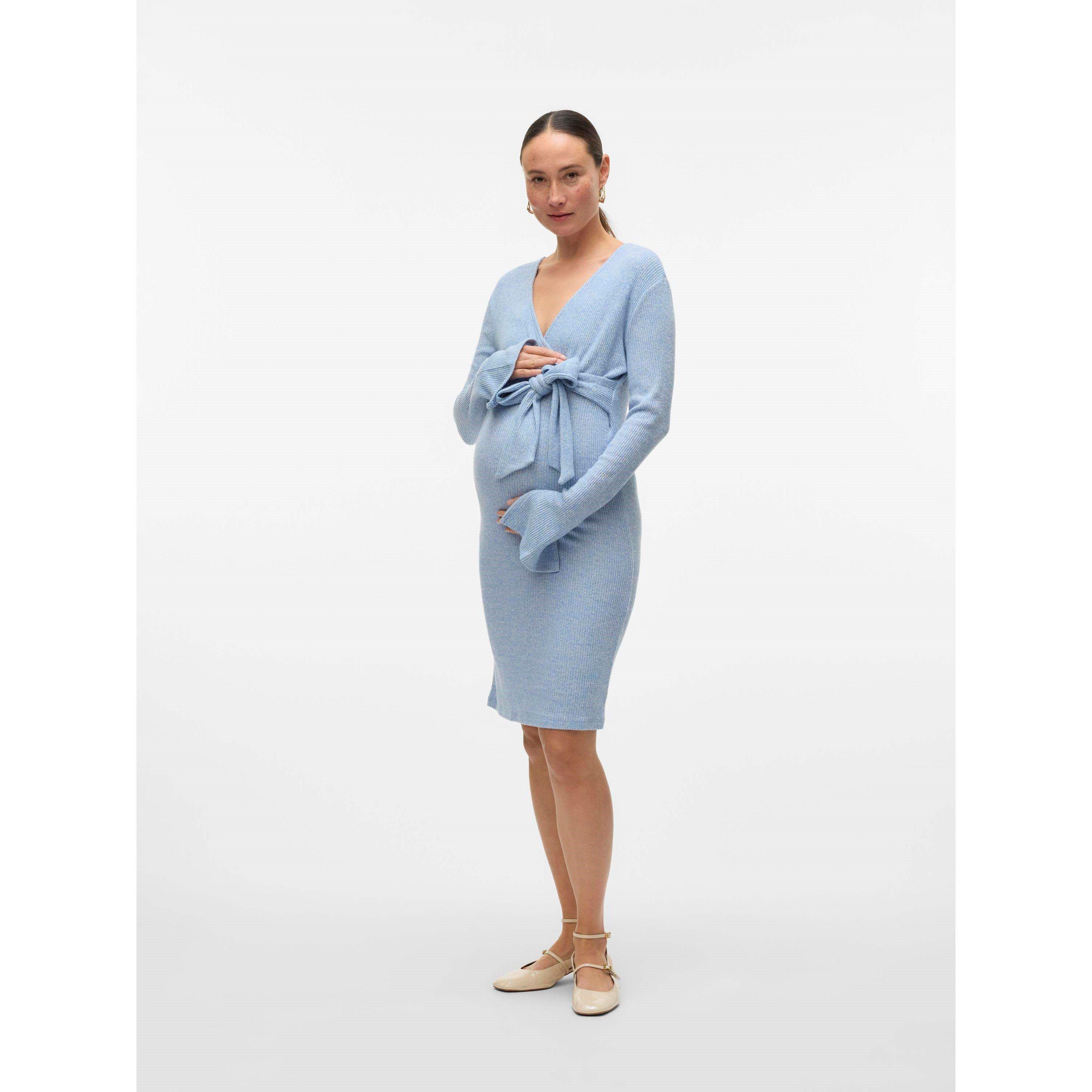 Copen Blue - Mamalicious - Mama Mlaniset Maxi Dress - 6