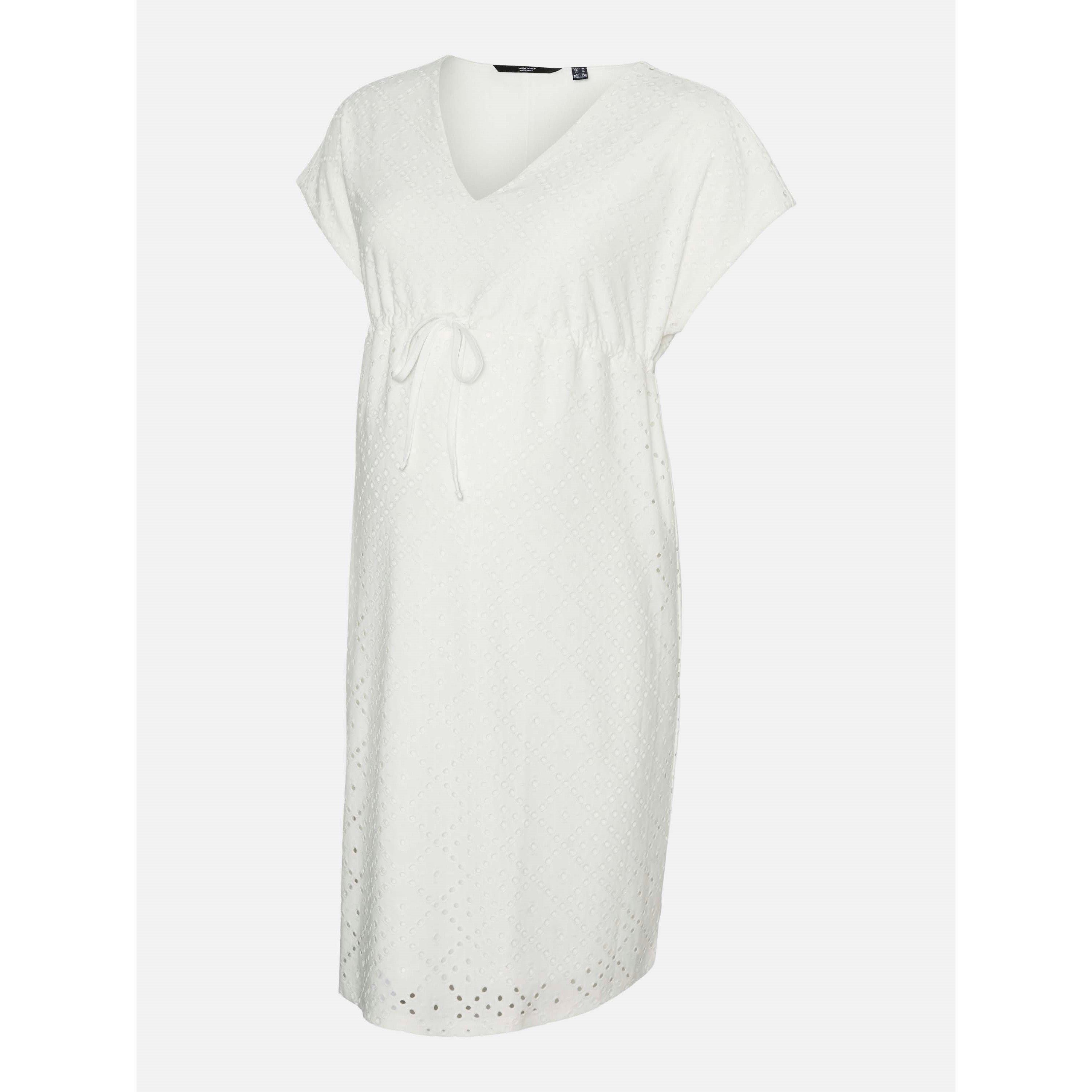 Mamalicious Women's Mama Tassa Mini Dress - Snow White - 10 (S)