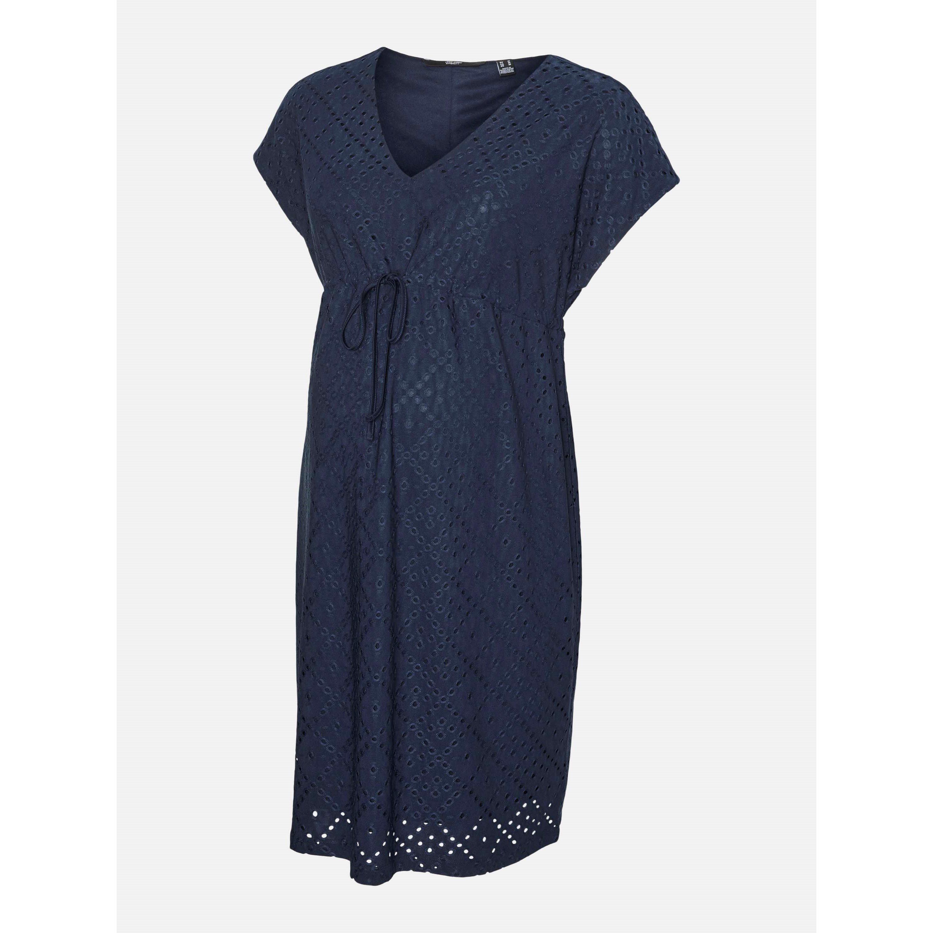 Mamalicious Women's Mama Tassa Mini Dress - Navy Blazer - 10 (S)