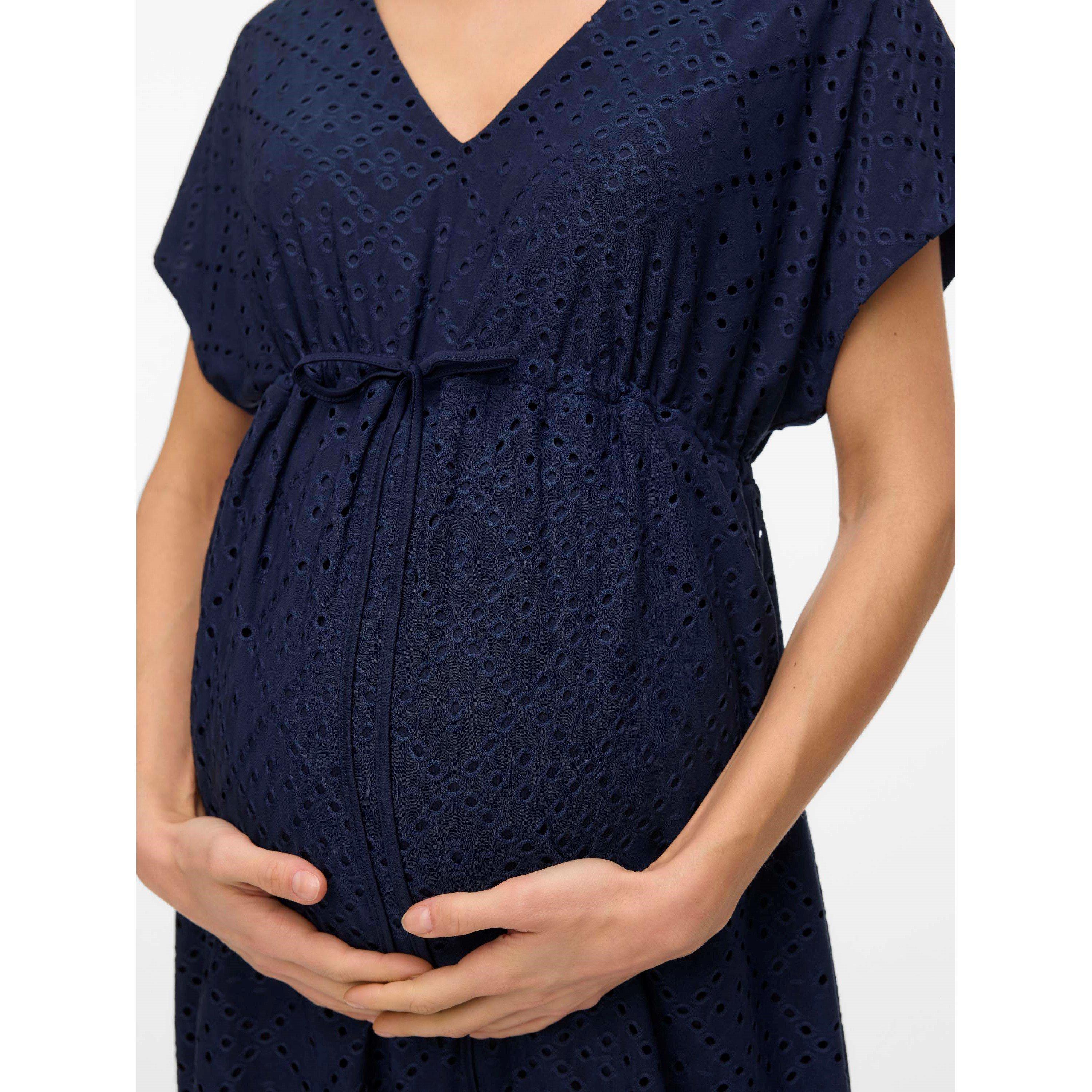 Navy Blazer - Mamalicious - Mama Tassa Mini Dress - 4