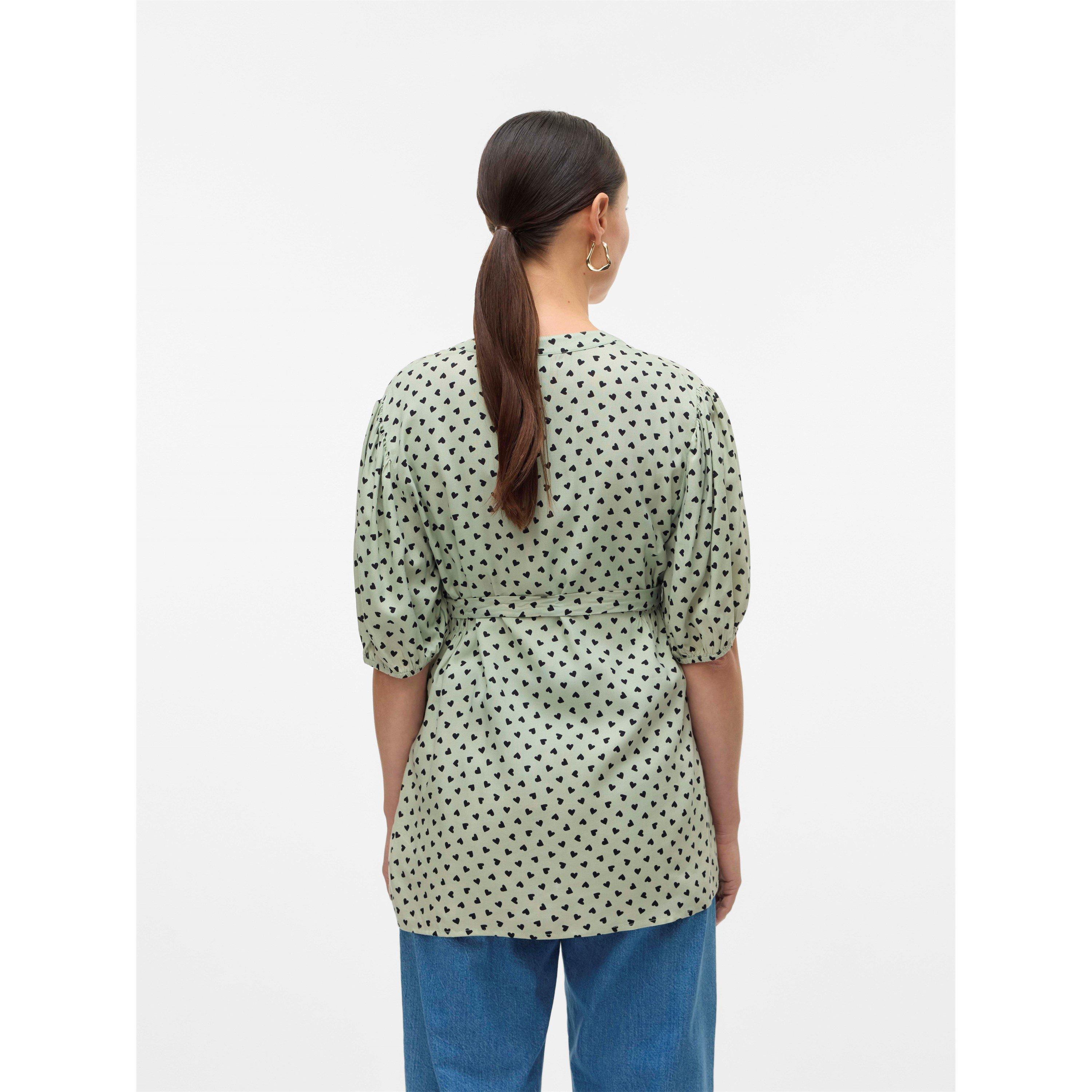 Cameo Green - Mamalicious - Mama Mlsophie Regular Fit T-Shirt - 7