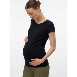 Mamalicious Mama Short-Sleeve Regular Fit T-Shirt