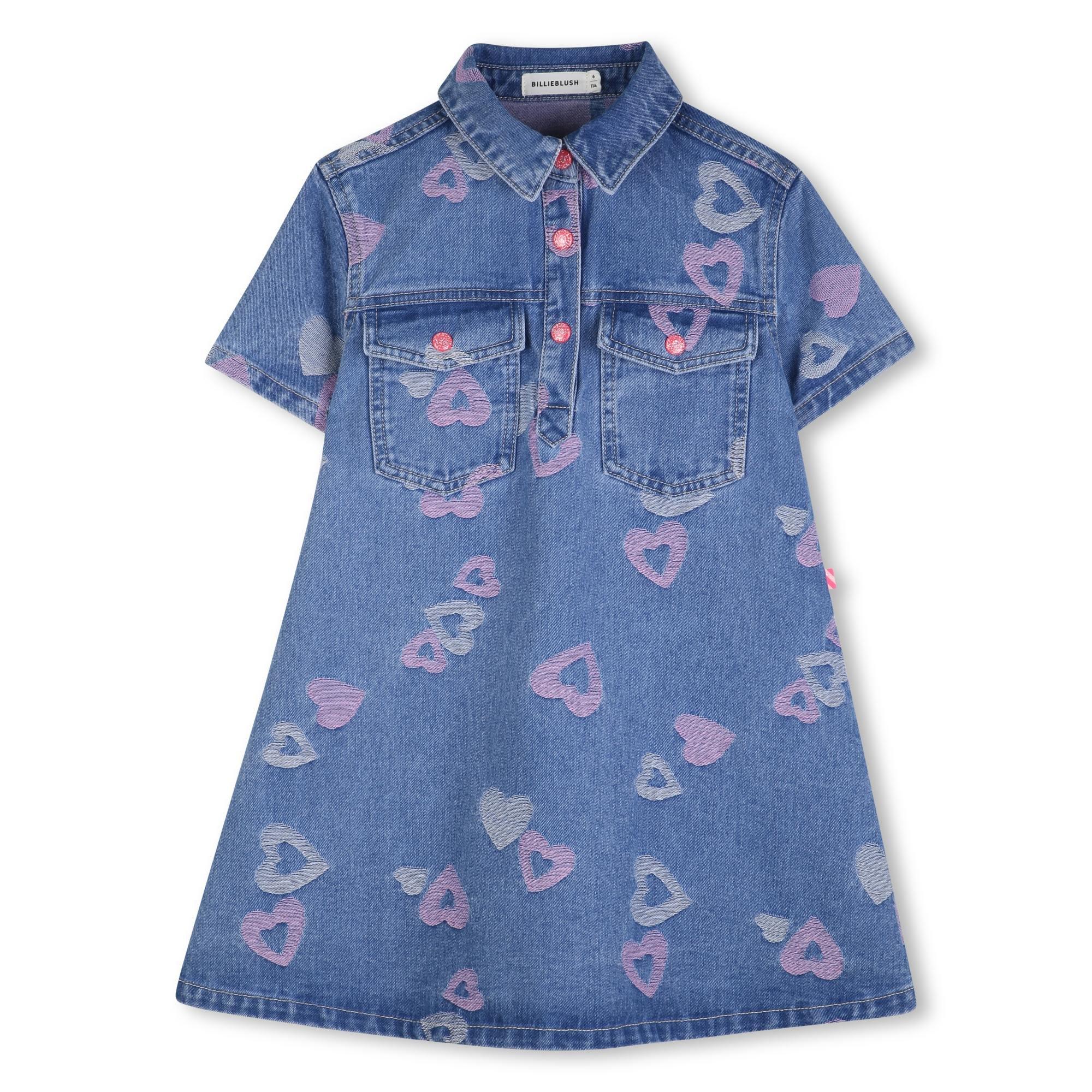 Billieblush Kids' Shirt Dress - Denim Blue Z10 - Size 4Y
