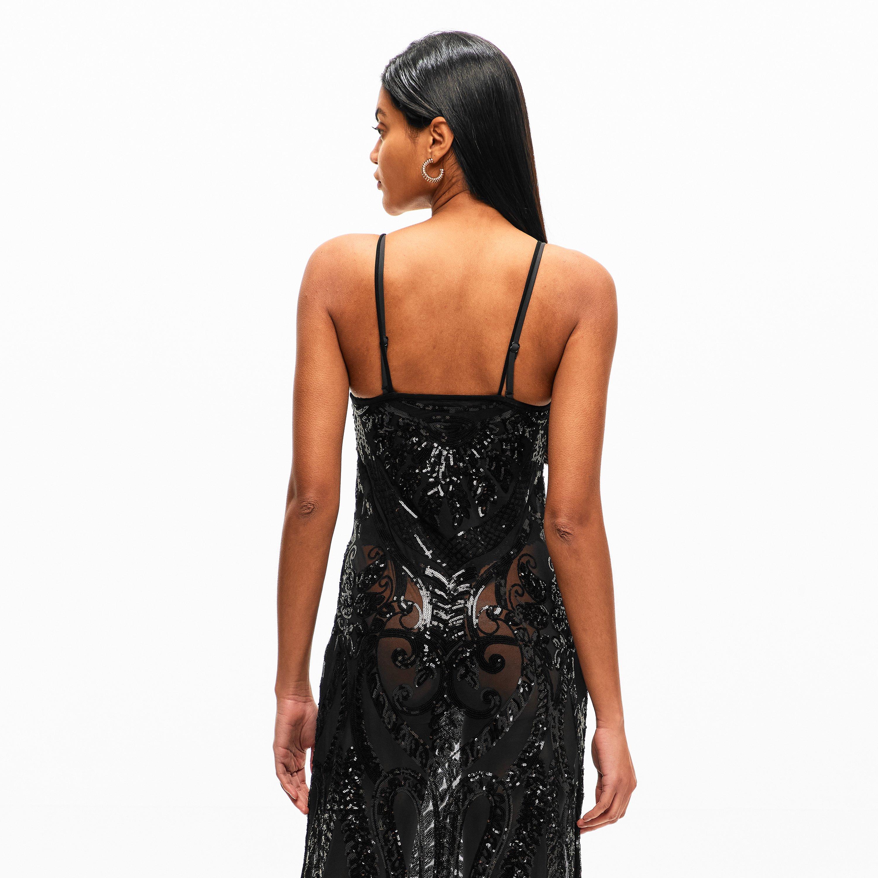 Black - Norma Kamali - NK Sqn Slip Gown Ld54 - 4