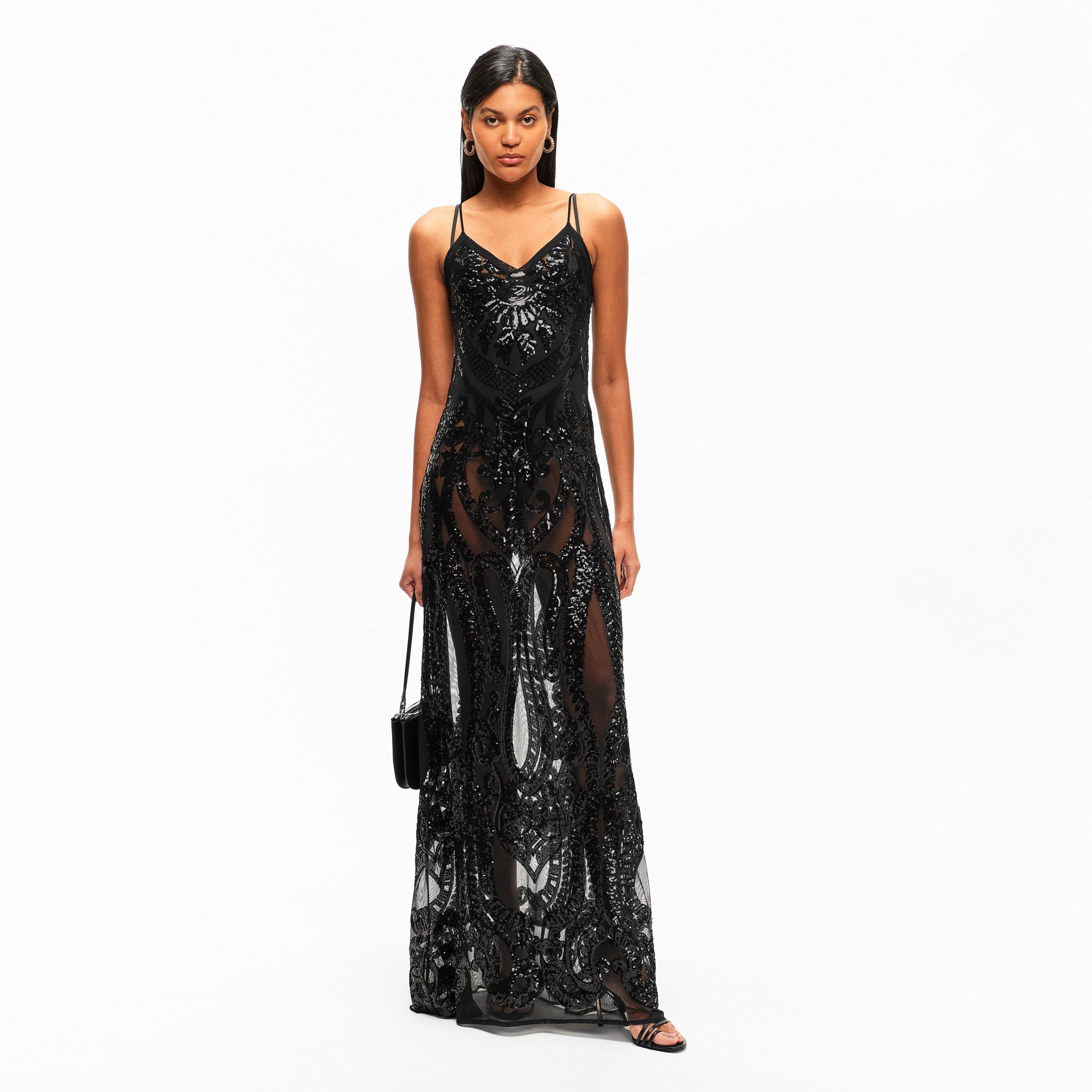 Black - Norma Kamali - NK Sqn Slip Gown Ld54 - 6