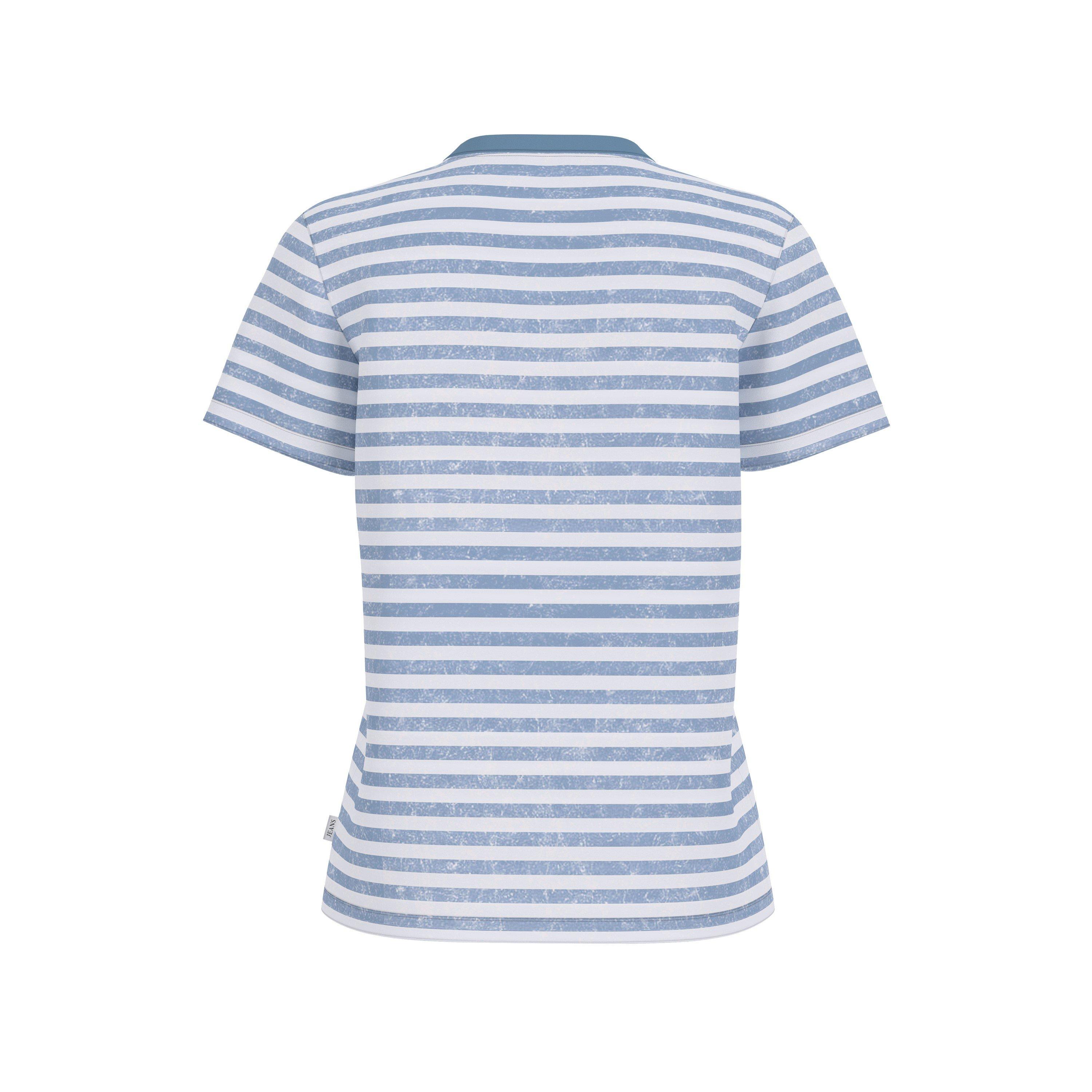 Blue - Guess - Guess Stripped Tee Ld62 - 2