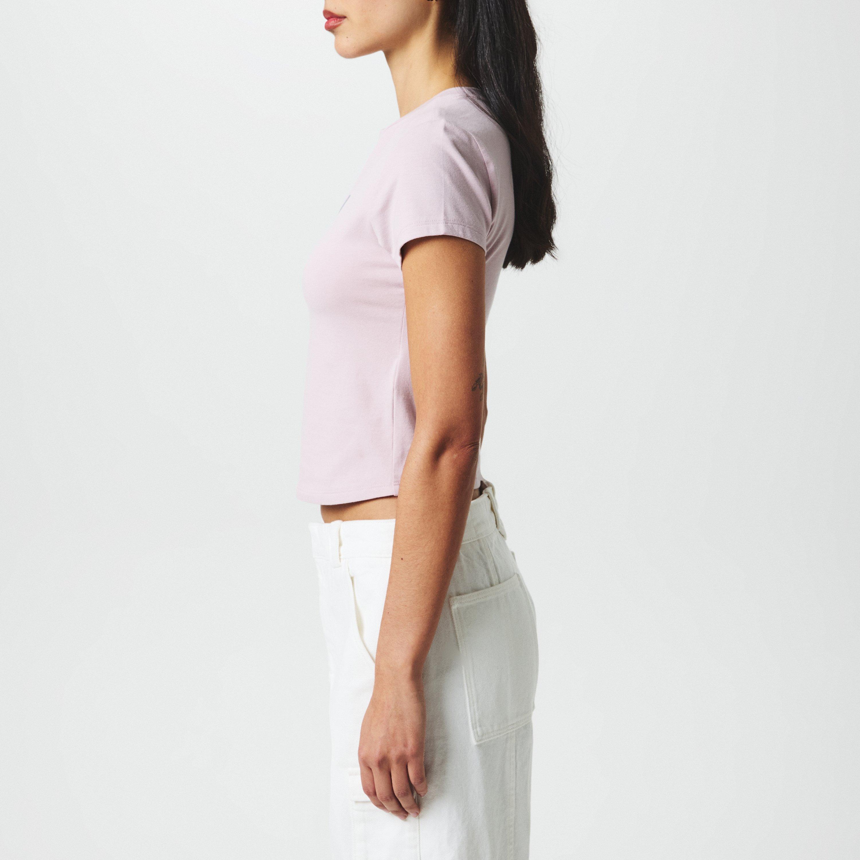 ALLURE/ SILVER - DKNY - Women's Logo Crop Top - 2