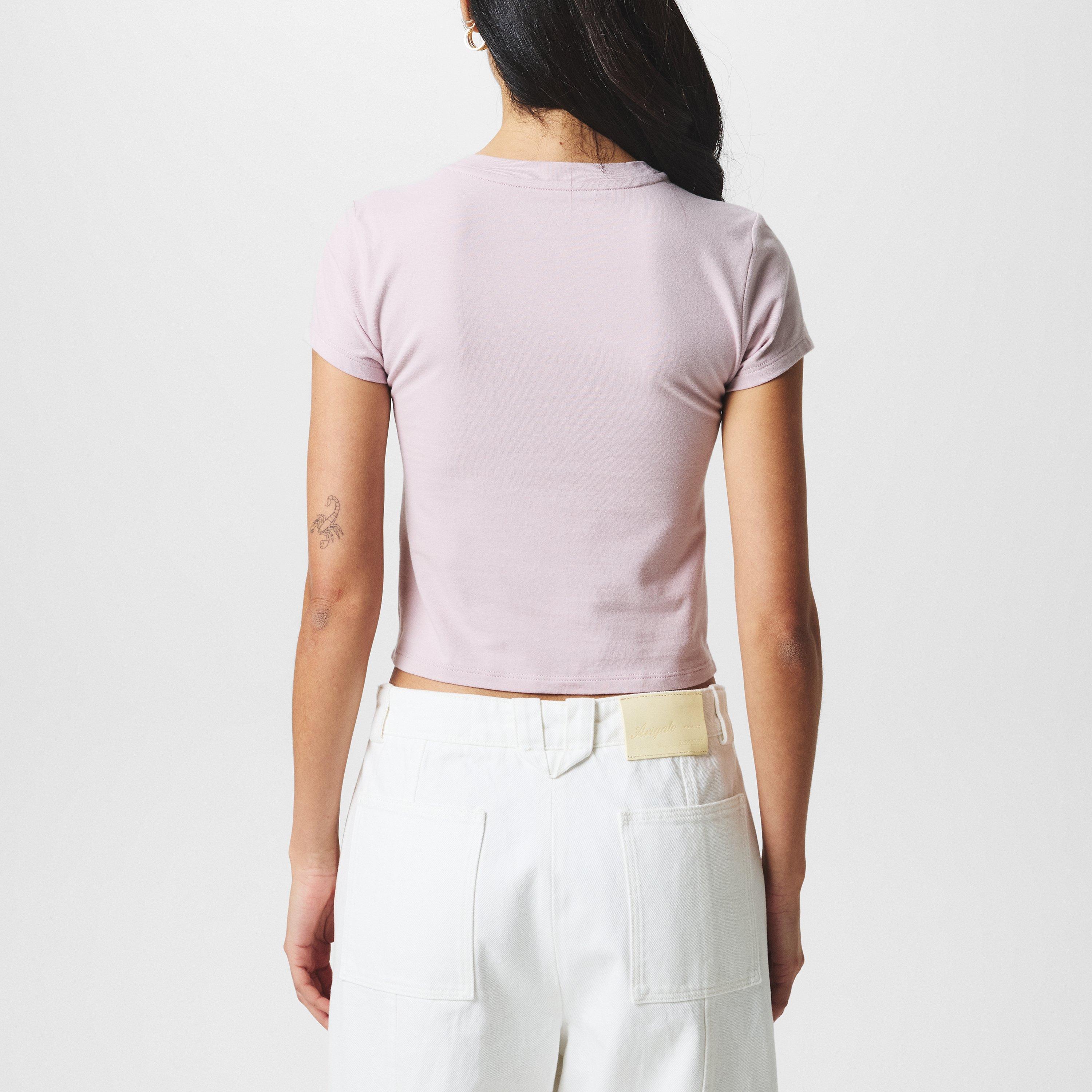 ALLURE/ SILVER - DKNY - Women's Logo Crop Top - 3