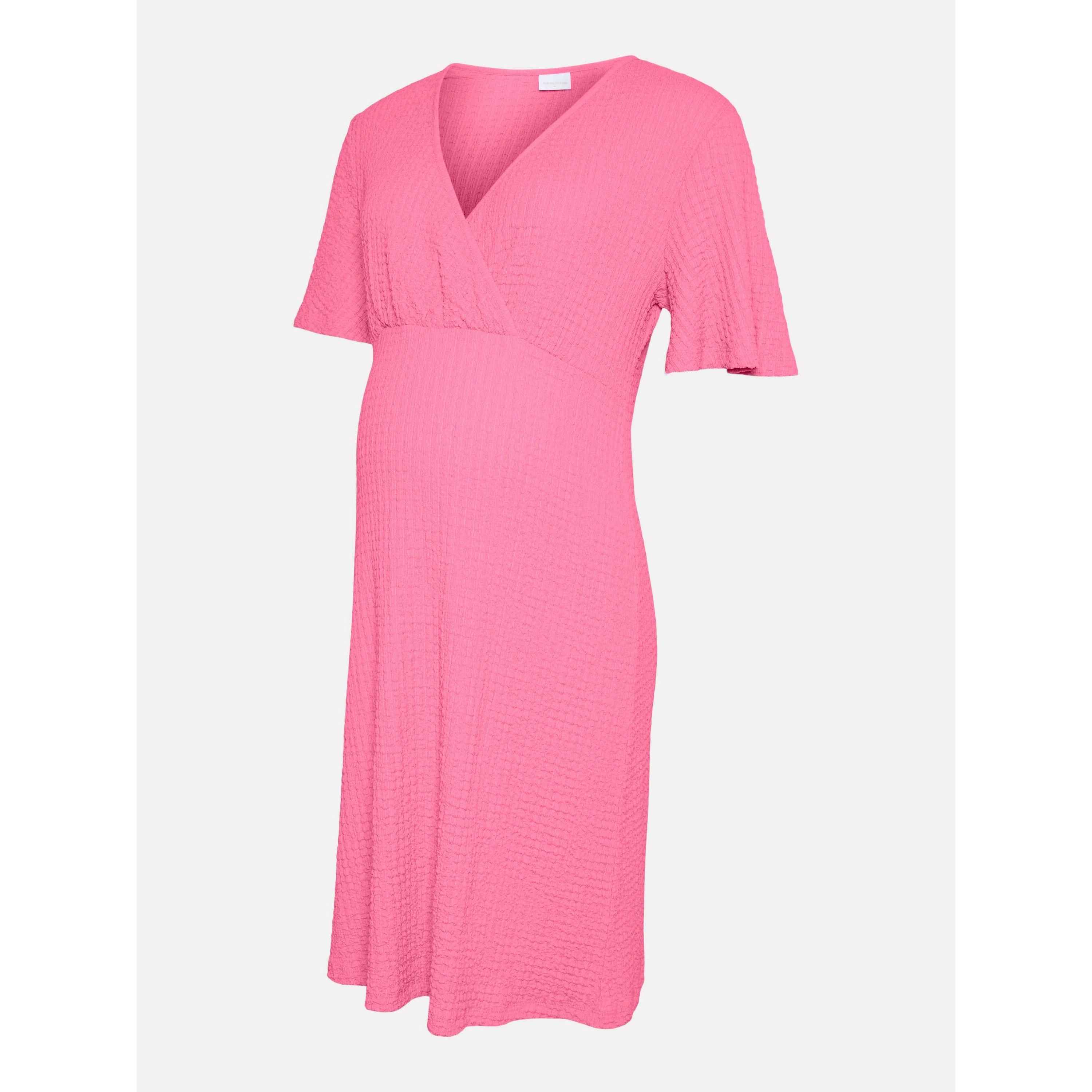 Mamalicious Women's Mama Tess Jrs Mini Dress - Sachet Pink - 14 (L)
