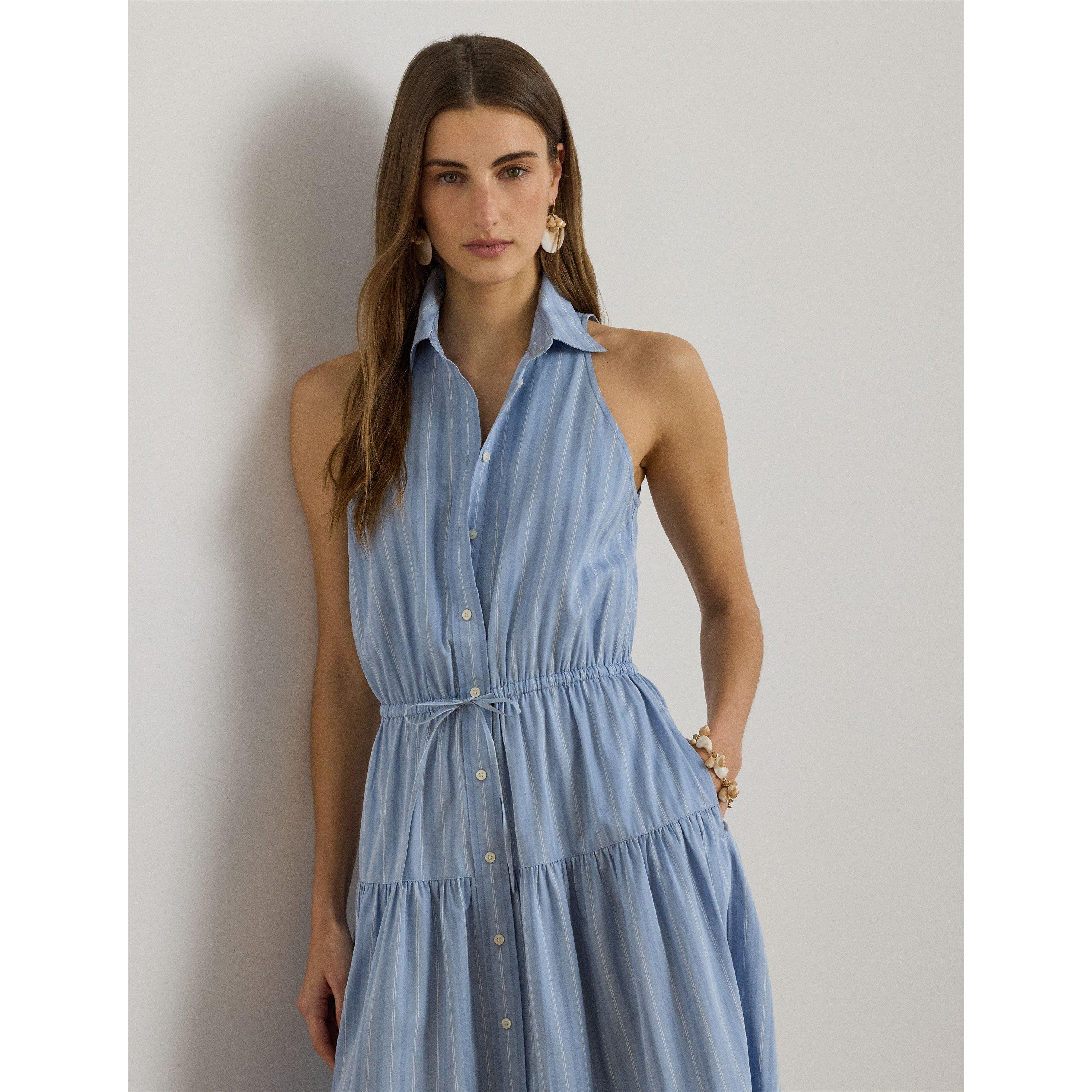 BLUECREAM MULT - Lauren by Ralph Lauren - Women's Shirt Dress - 2