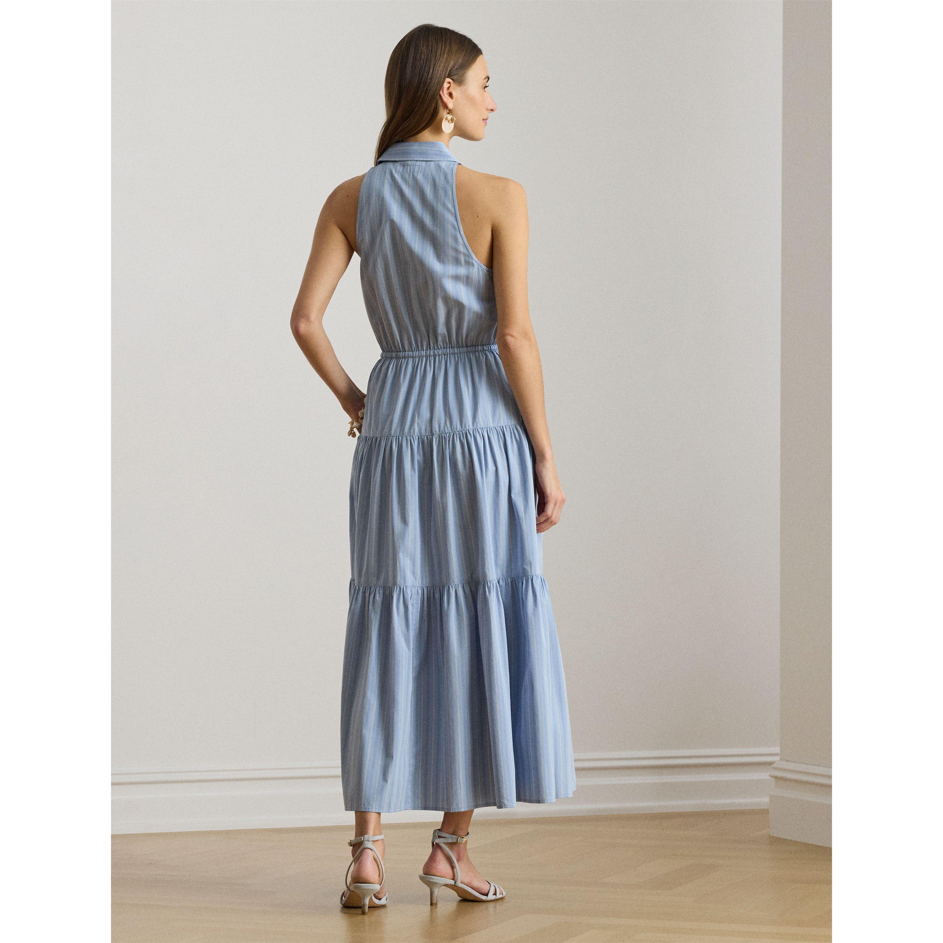 BLUECREAM MULT - Lauren by Ralph Lauren - Women's Shirt Dress - 3