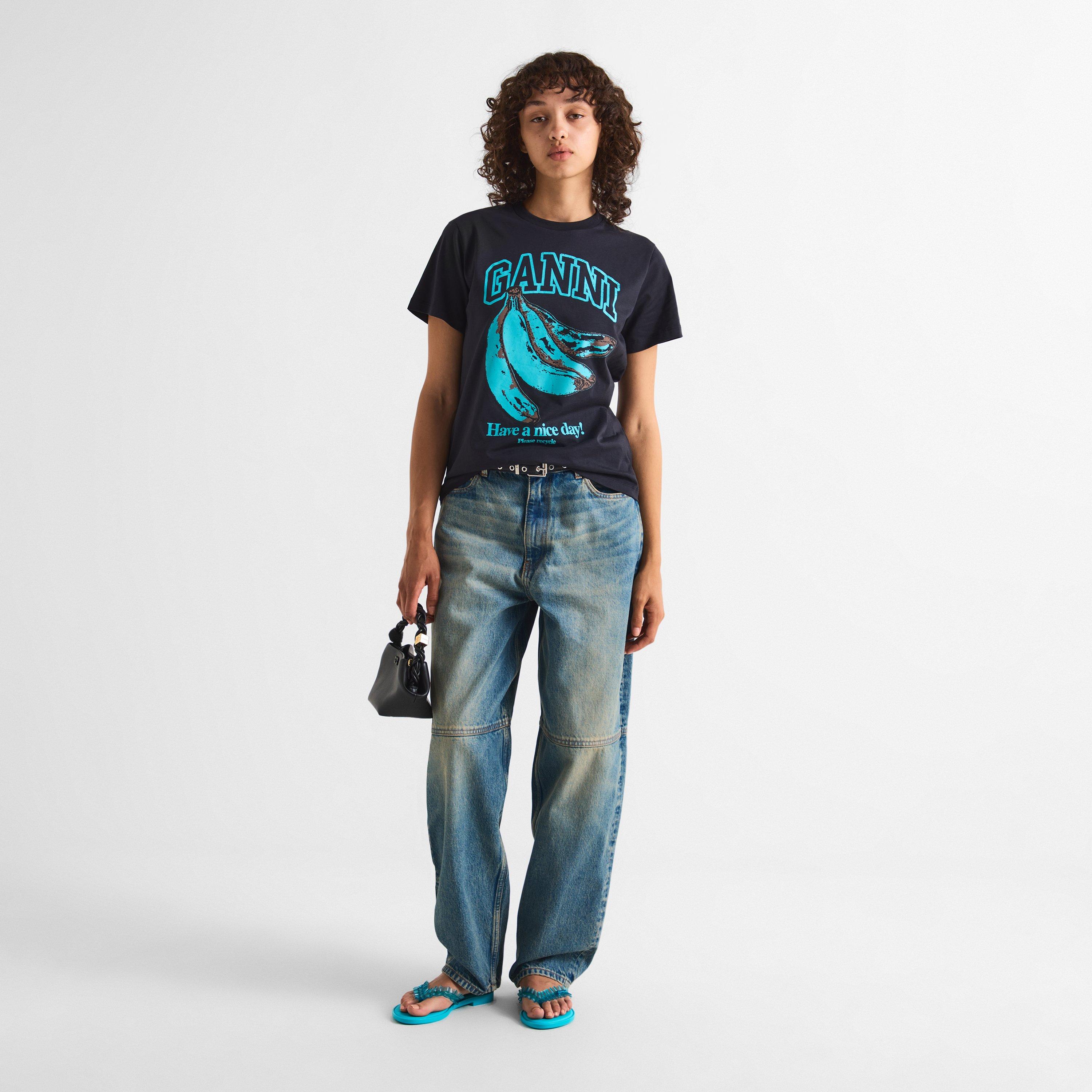Phantom - Ganni - Women's Basic Cotton T-Shirt - 6