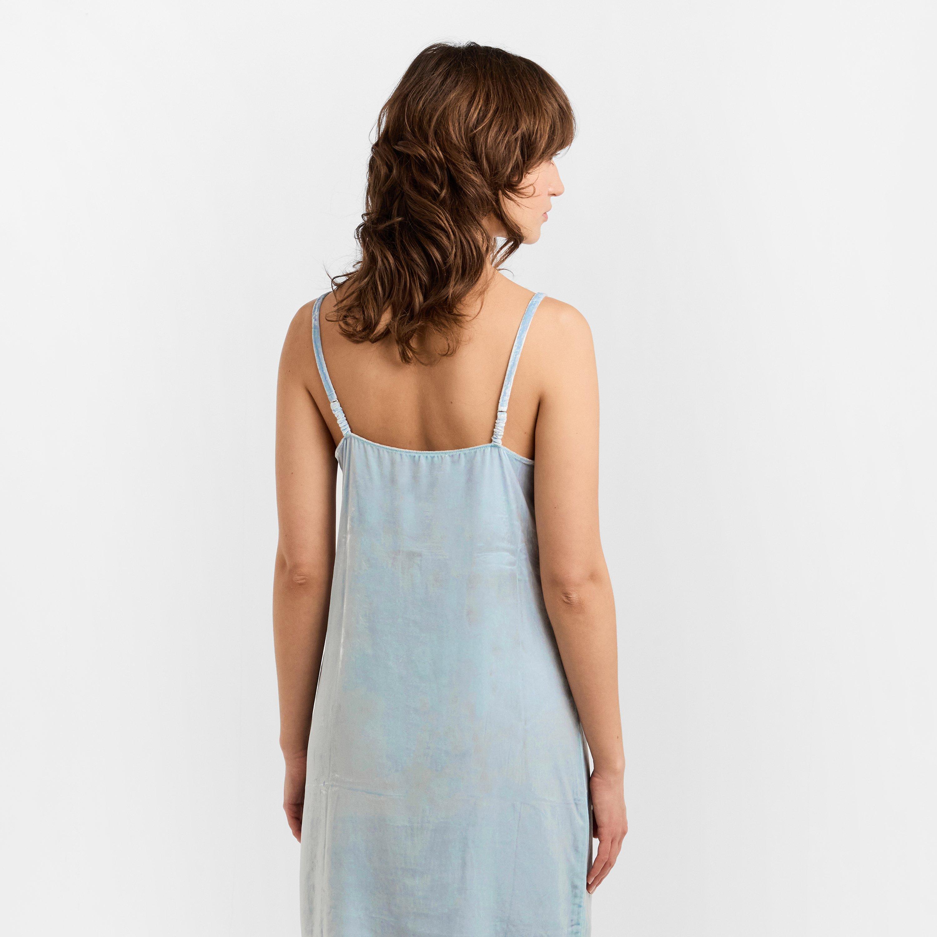 Astro - Prada - Womens Velvet Slip Dress - 3