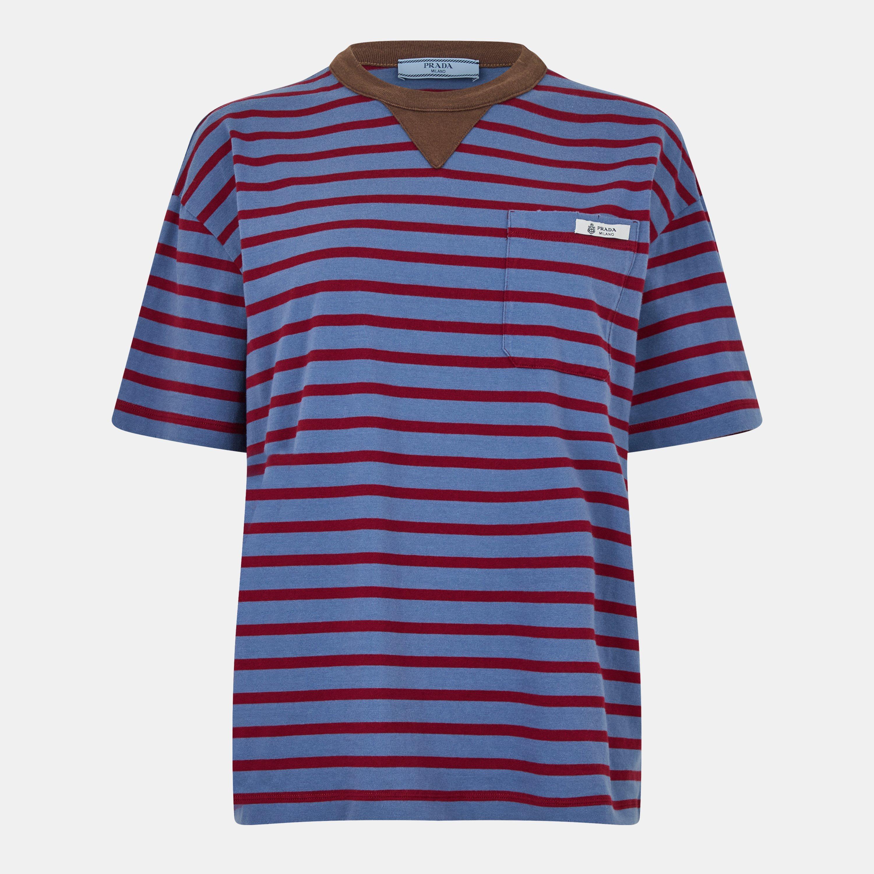 Prada Women's Stripe Oversized T-Shirt | Cruise Fashion