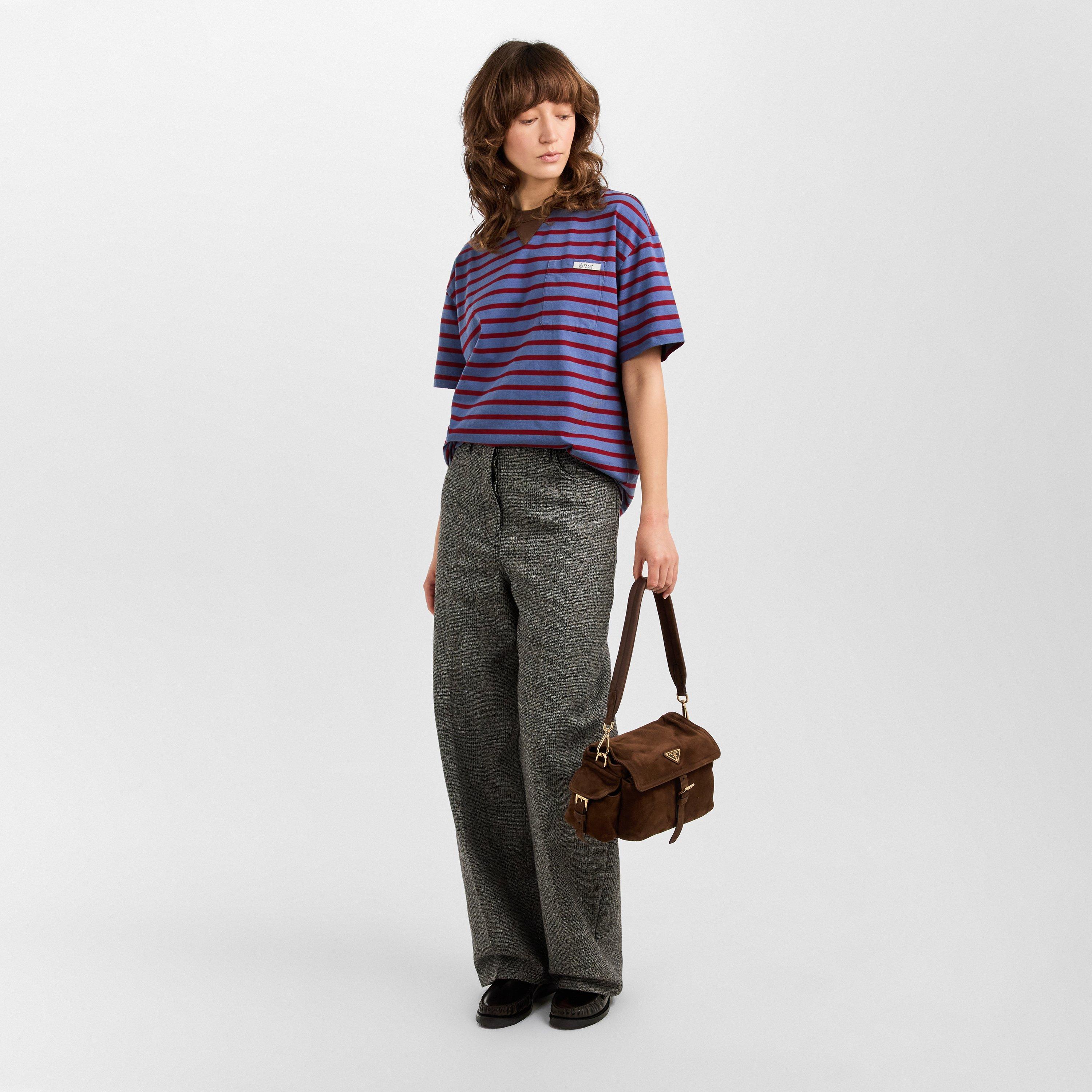 Avio Amaranto - Prada - Prada Stripe T-Shirt Ld62 - 6