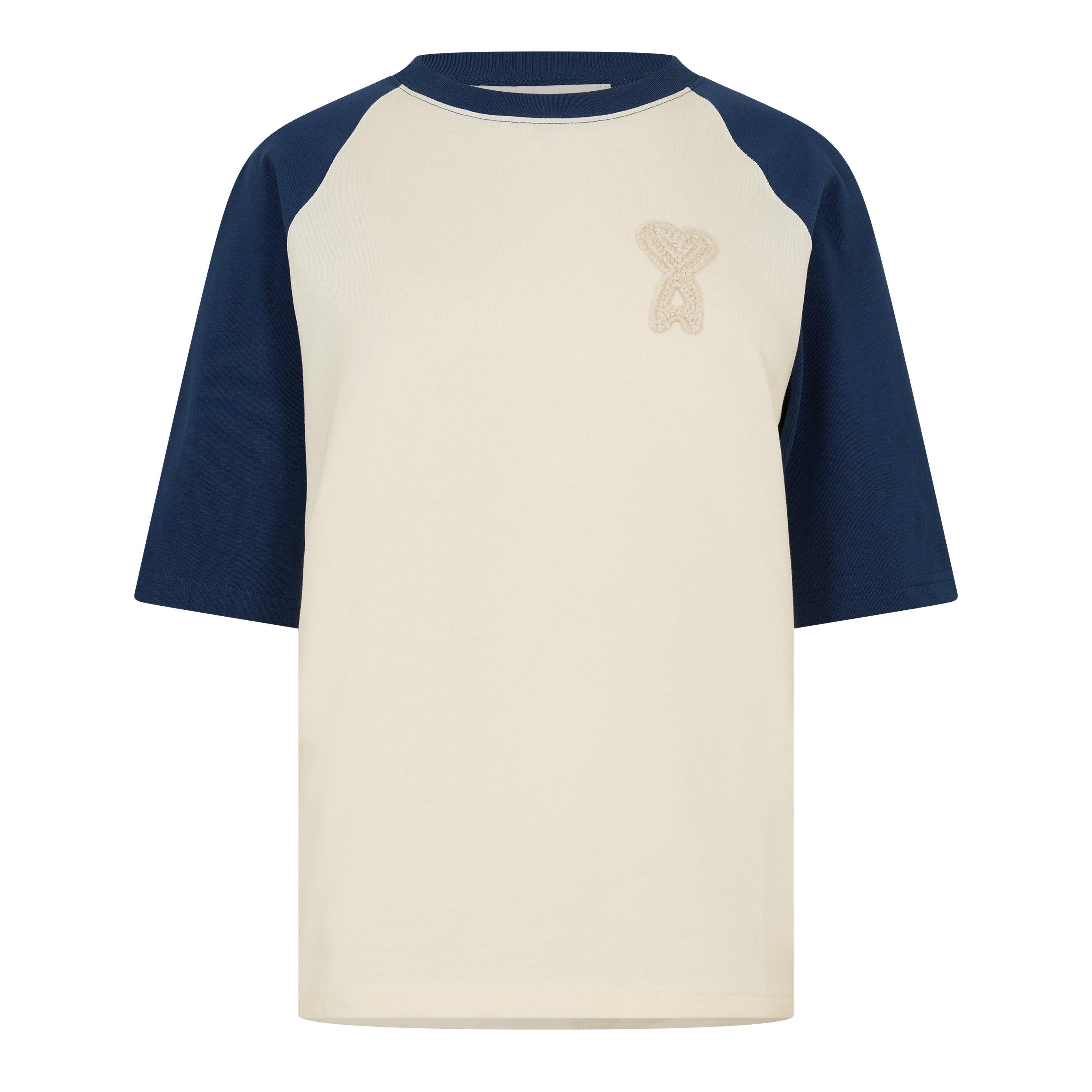 White - Ami Paris - Women's Varsity Oversized T-Shirt - 1