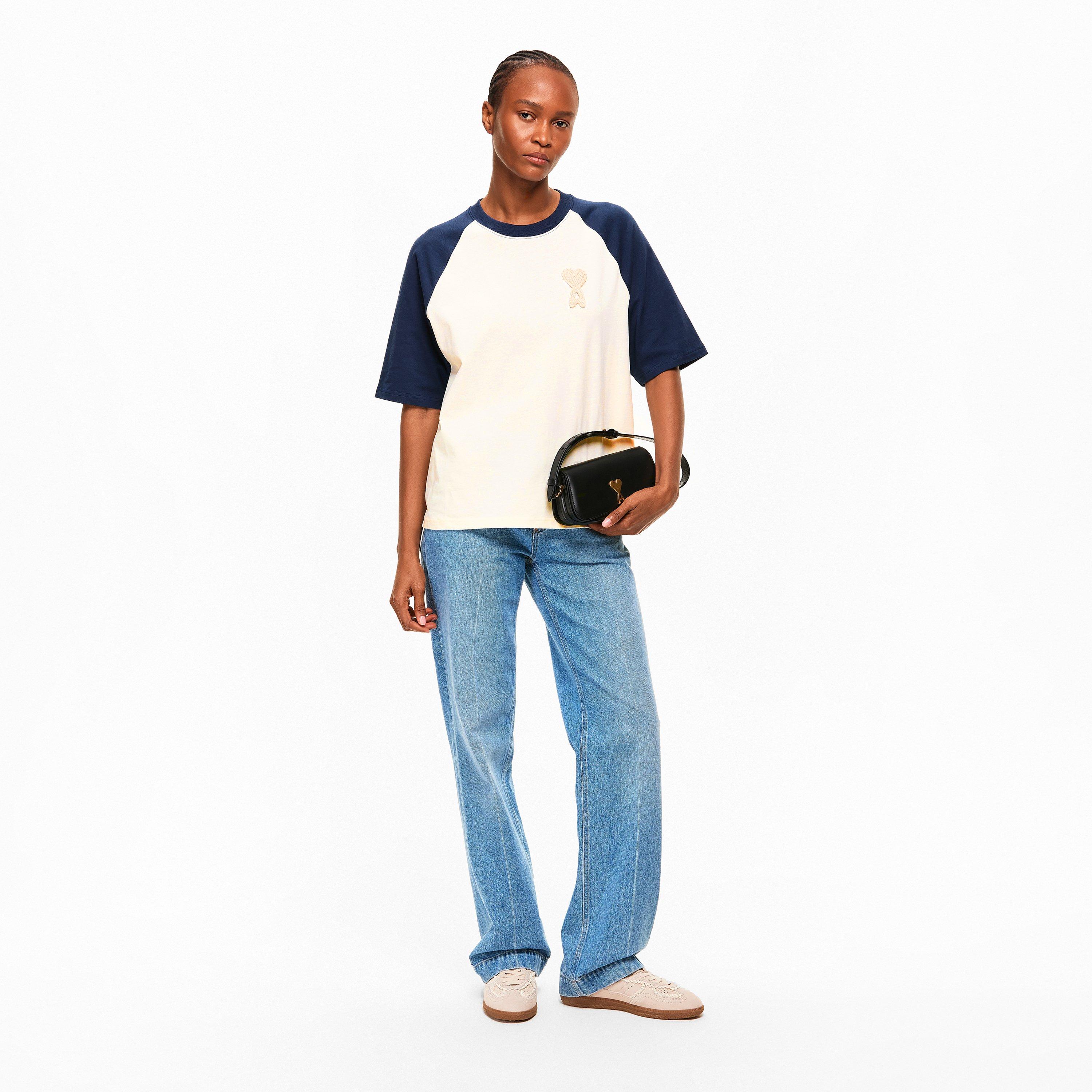 White - Ami Paris - Women's Varsity Oversized T-Shirt - 6