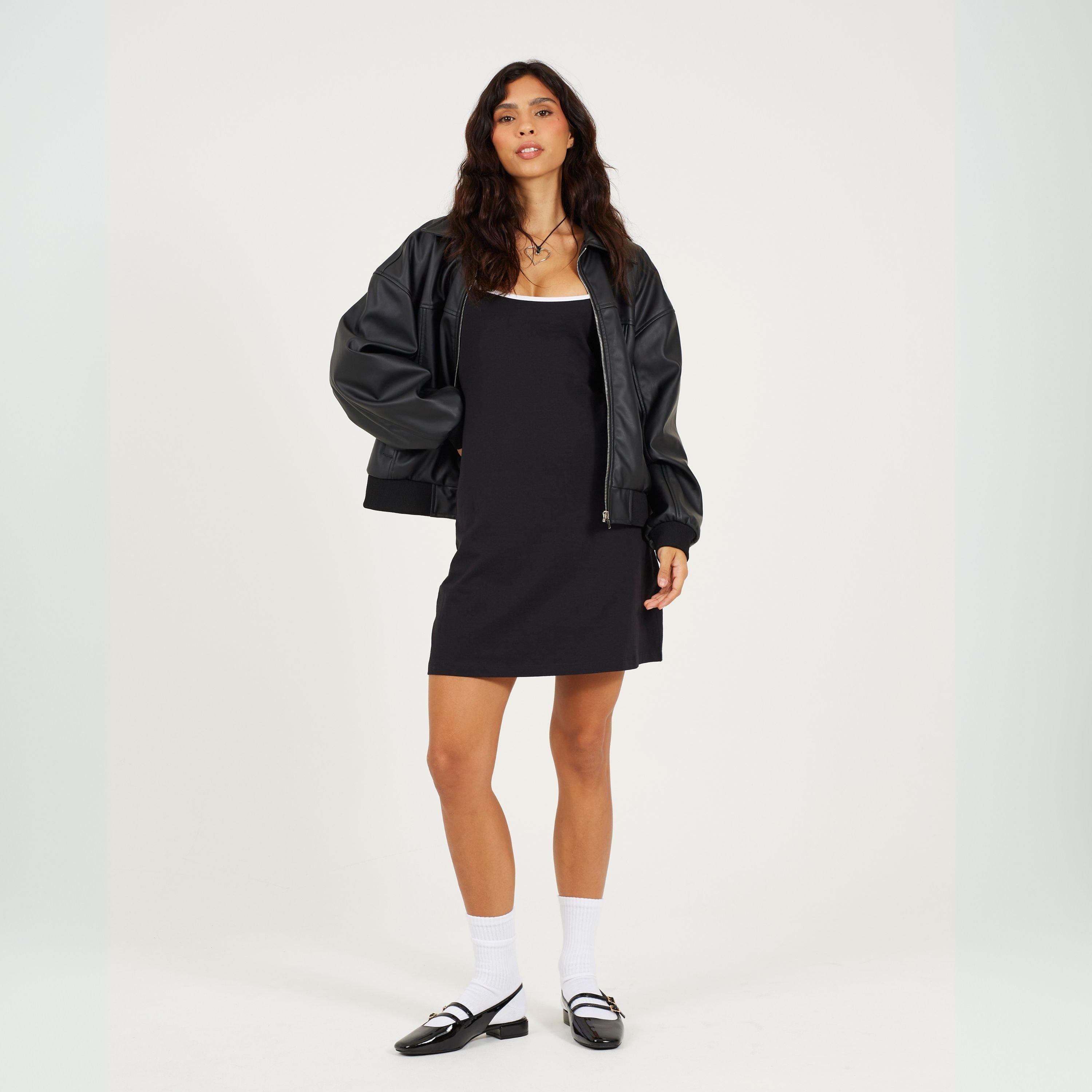 Schwarz/Weiß - Brave Soul - Mini Dress Ld99 - 4