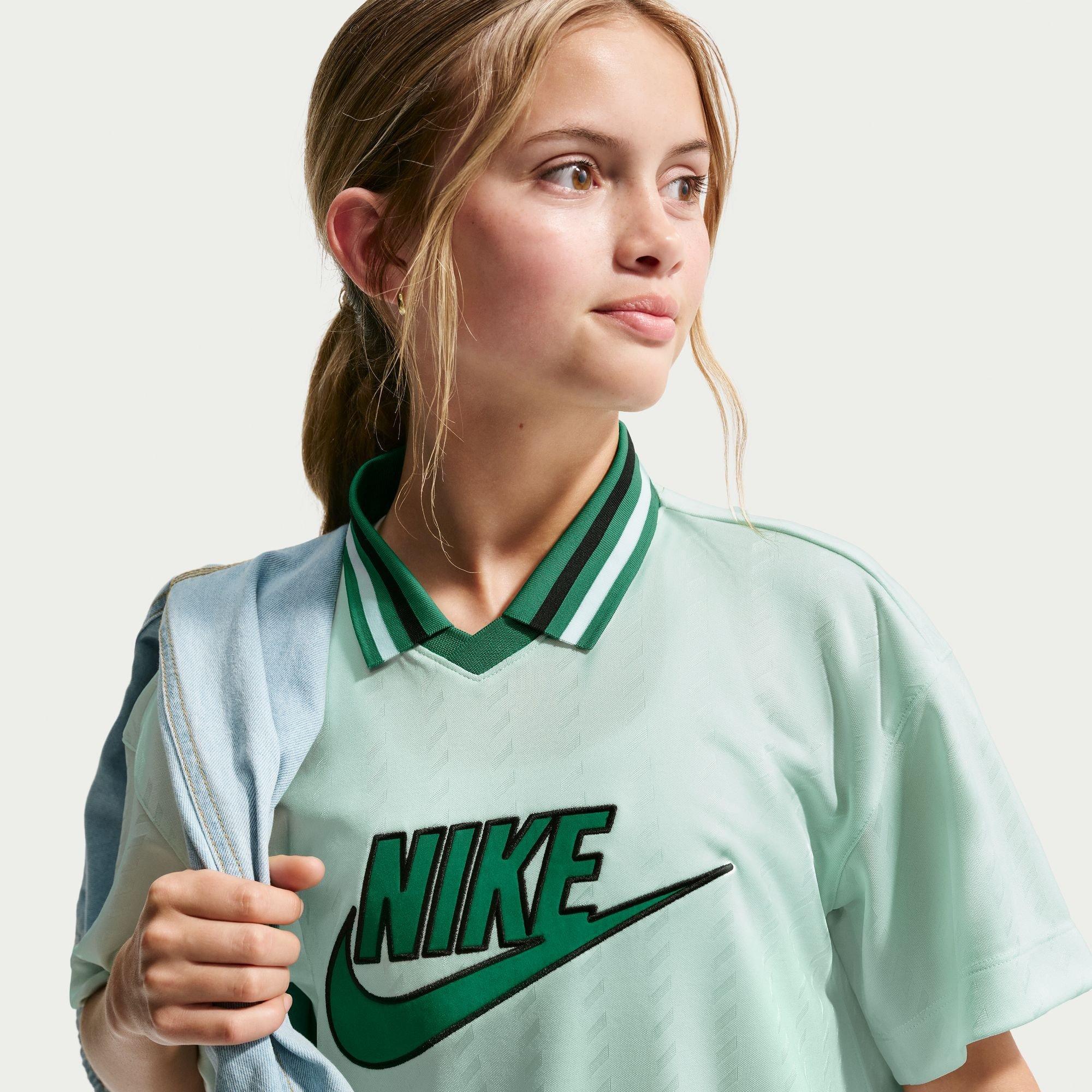 Green/Malchite - Nike - Kids' Jersey T-Shirt Dress - 3