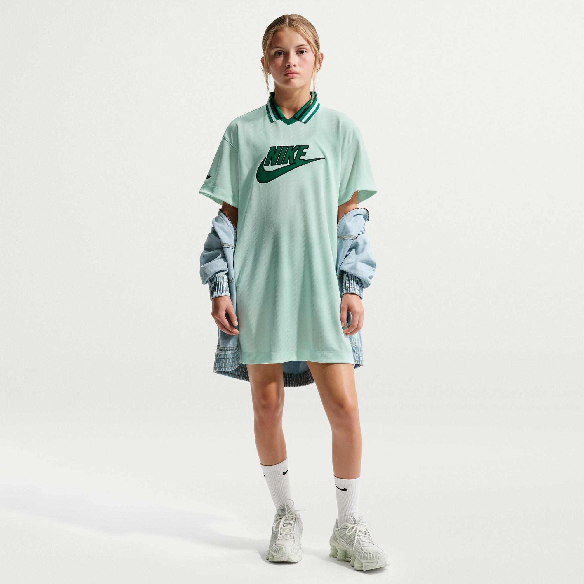 Green/Malchite - Nike - Kids' Jersey T-Shirt Dress - 4