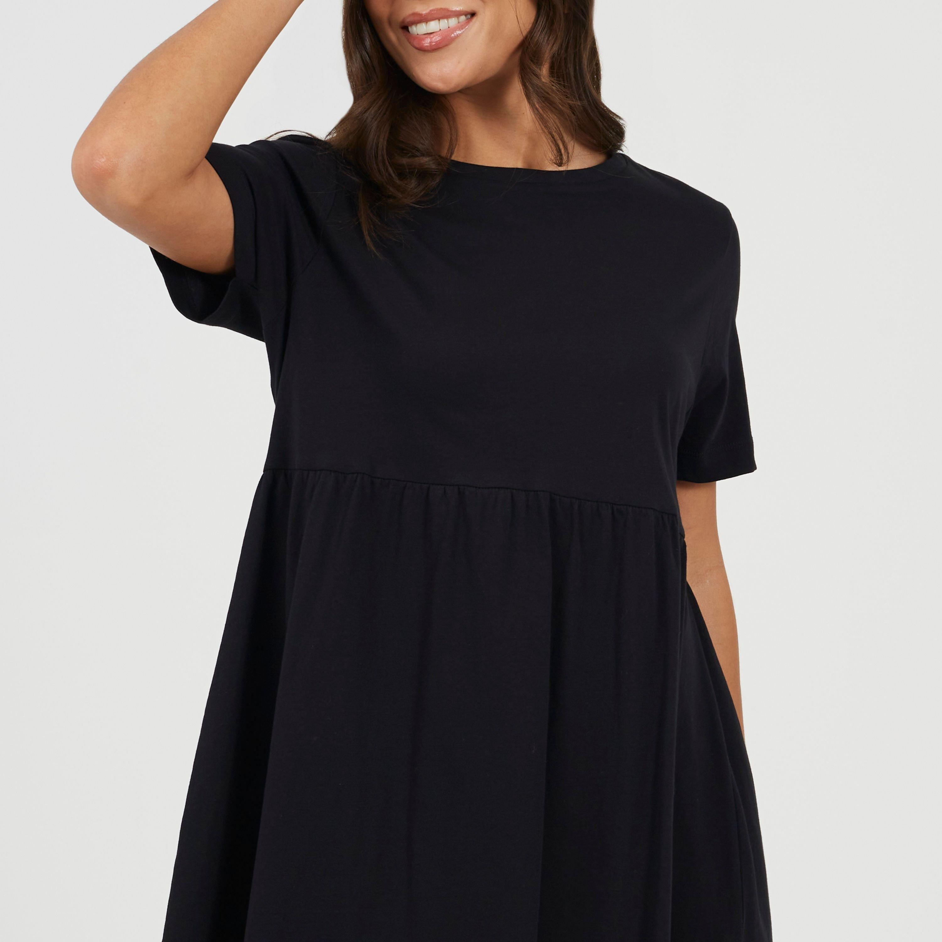 Schwarz - Brave Soul - Smock Dress Ld99 - 3