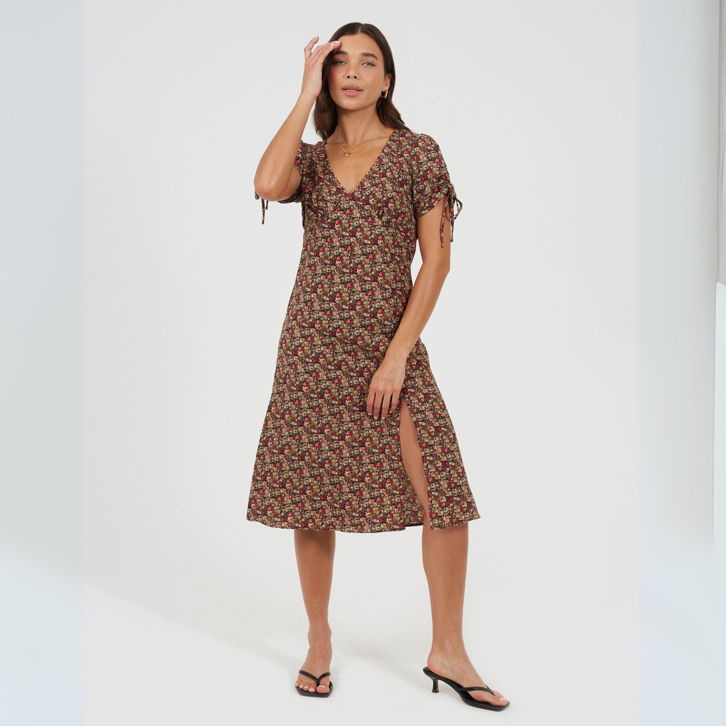 Grün/Multi - Brave Soul - Wrap Dress Ld99 - 4