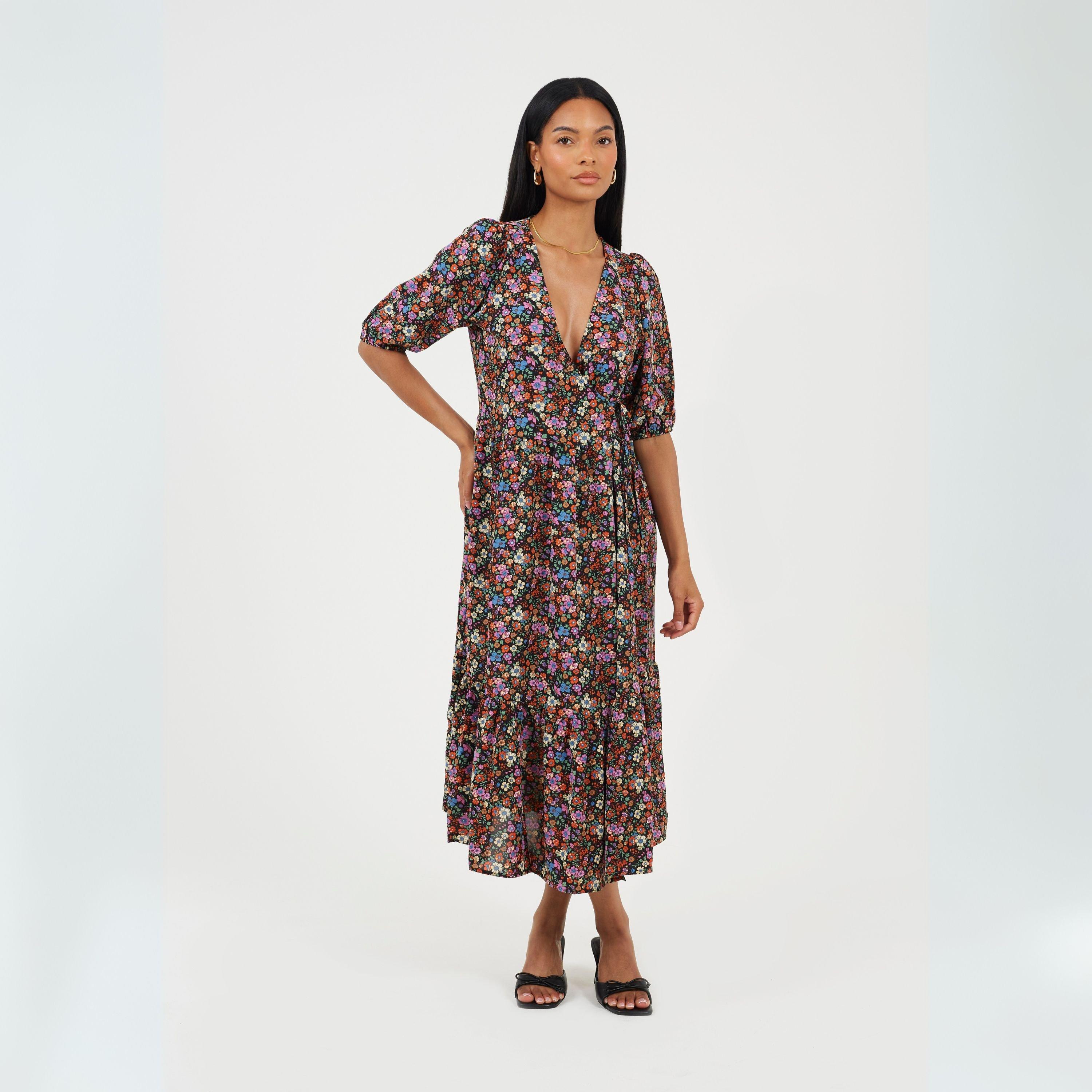 Black Combo - Brave Soul - V-Neck Dress Ld99 - 4