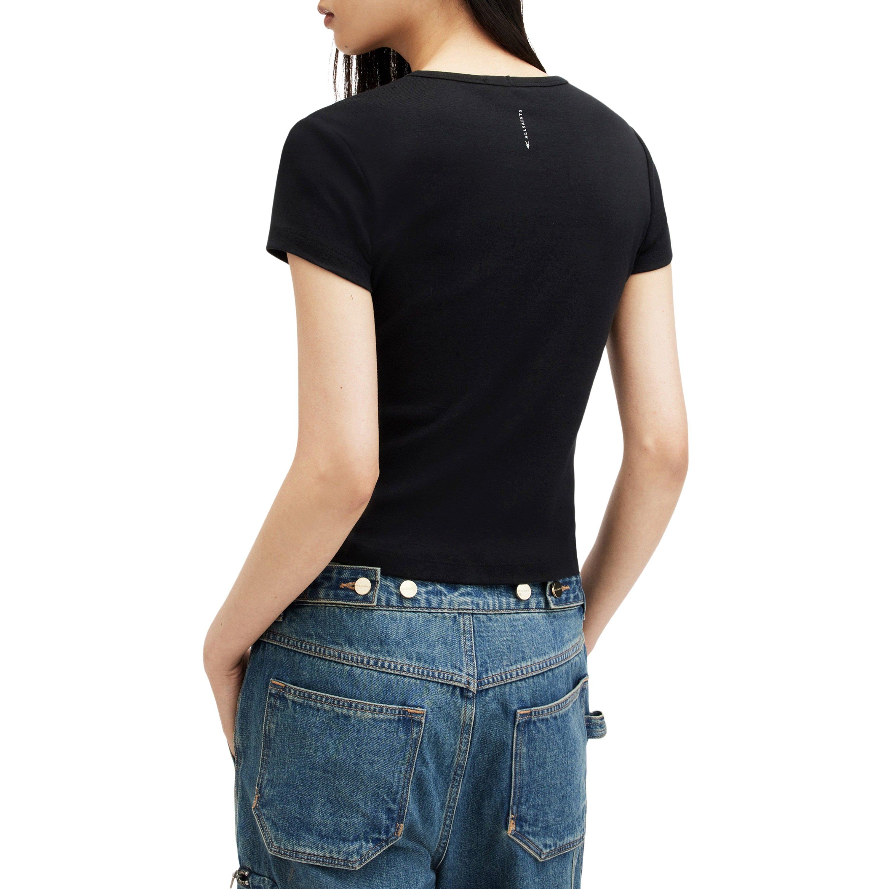 Black - AllSaints - Women's All Stevie Slim Fit T-Shirt - 7