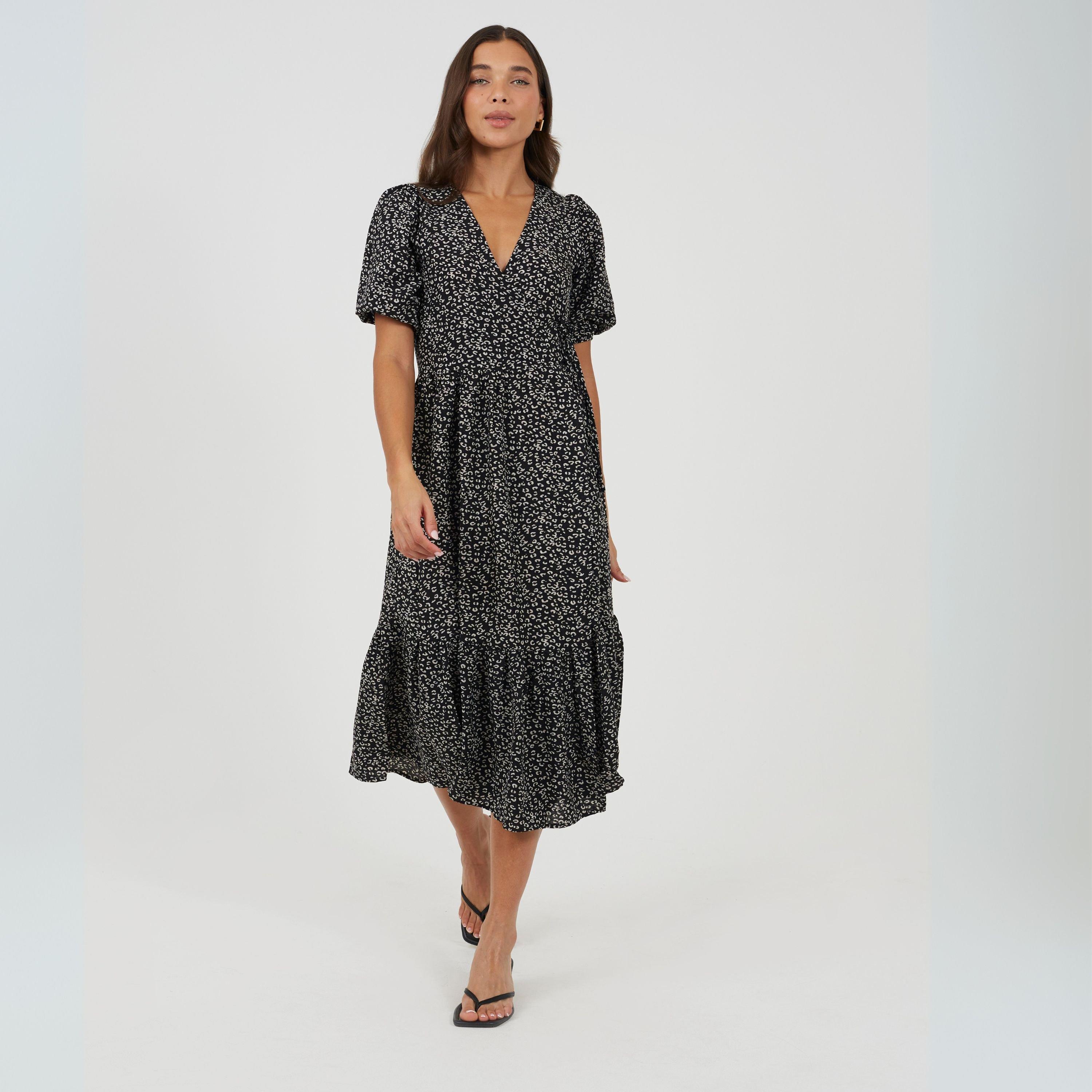 Black/White - Brave Soul - V-Neck Dress Ld99 - 4