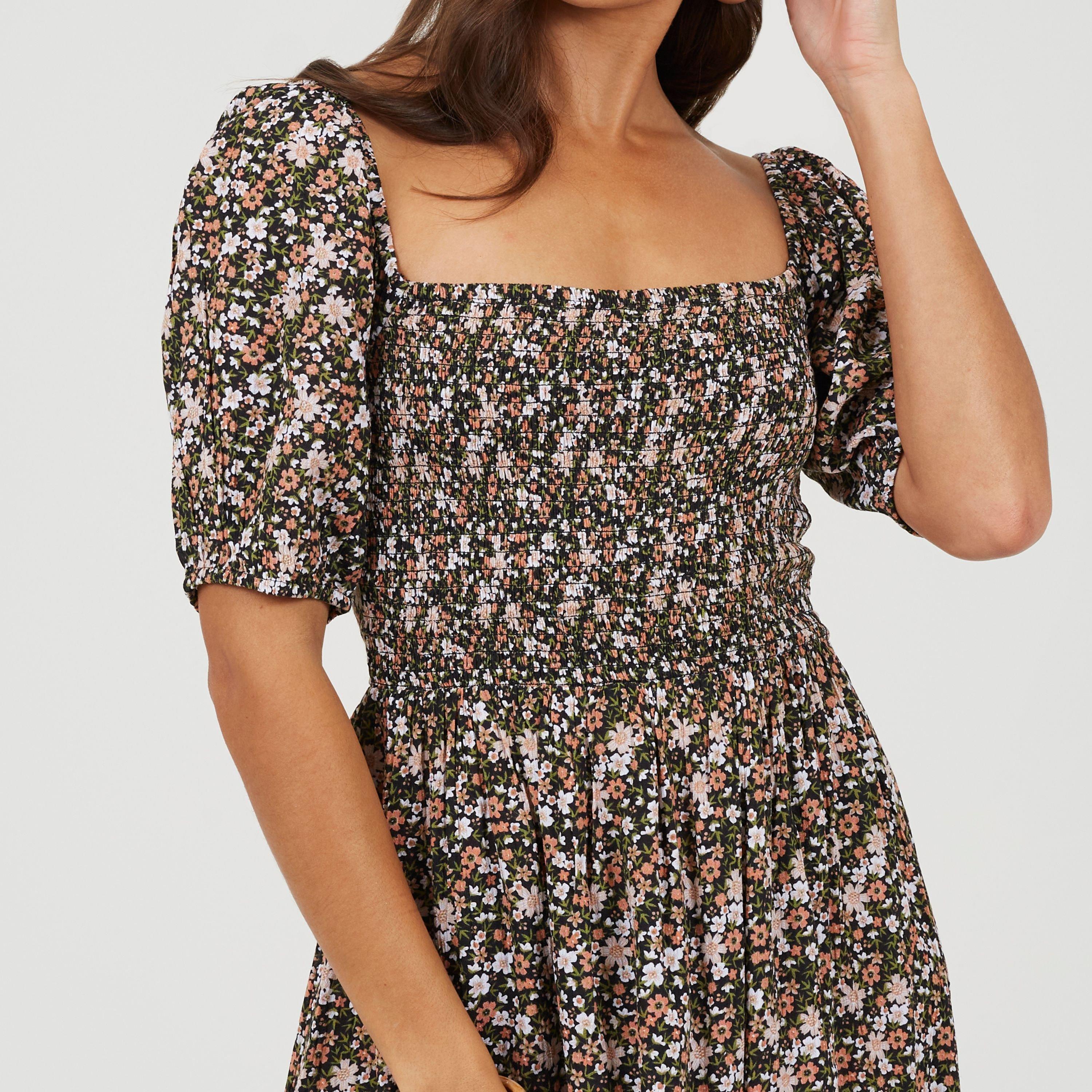 Pink Floral - Brave Soul - Puff Slv Drs Ld99 - 3