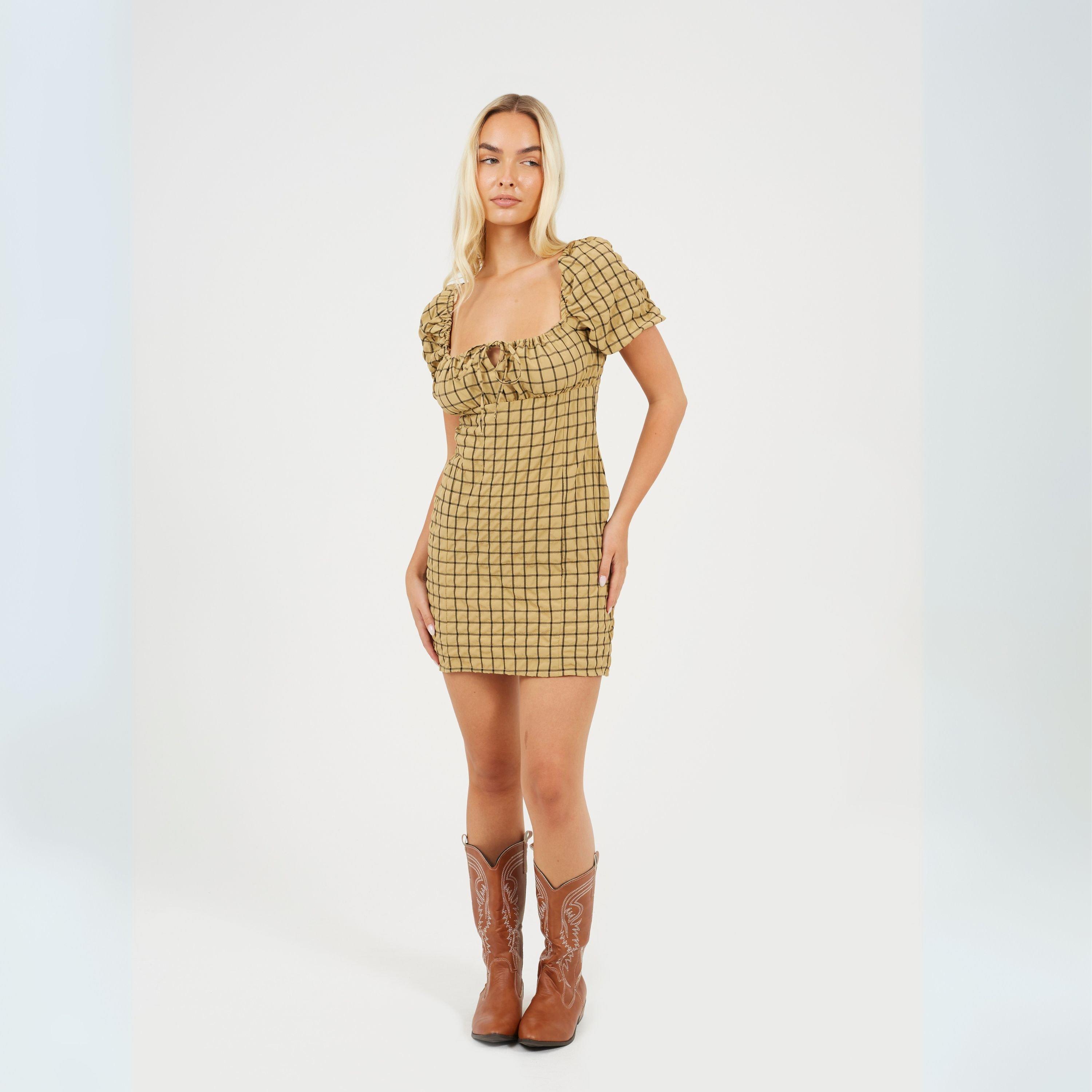 Mustard/Black - Brave Soul - Puff Slv Drs Ld99 - 4