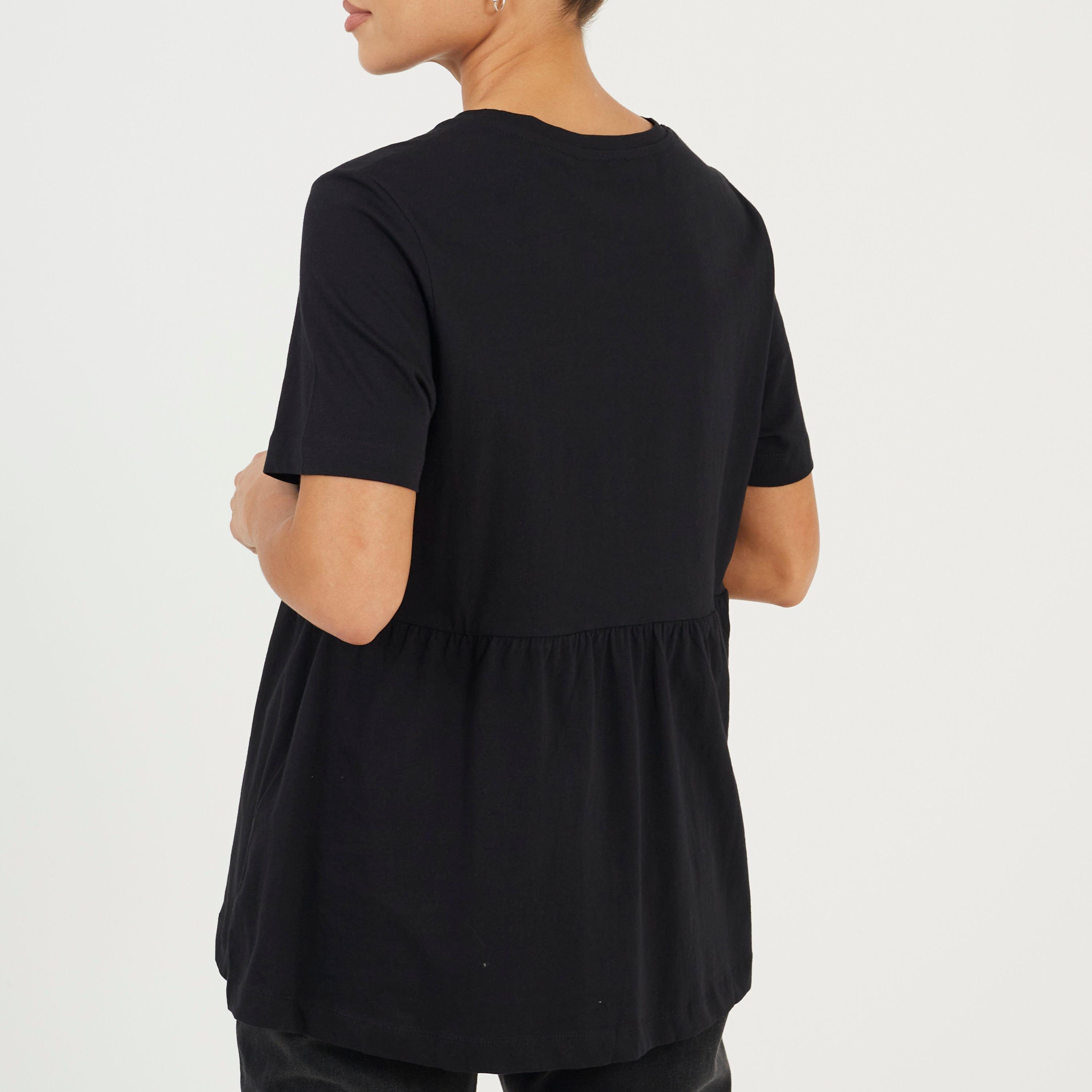 Black - Brave Soul - Smock T-Shirt - 2