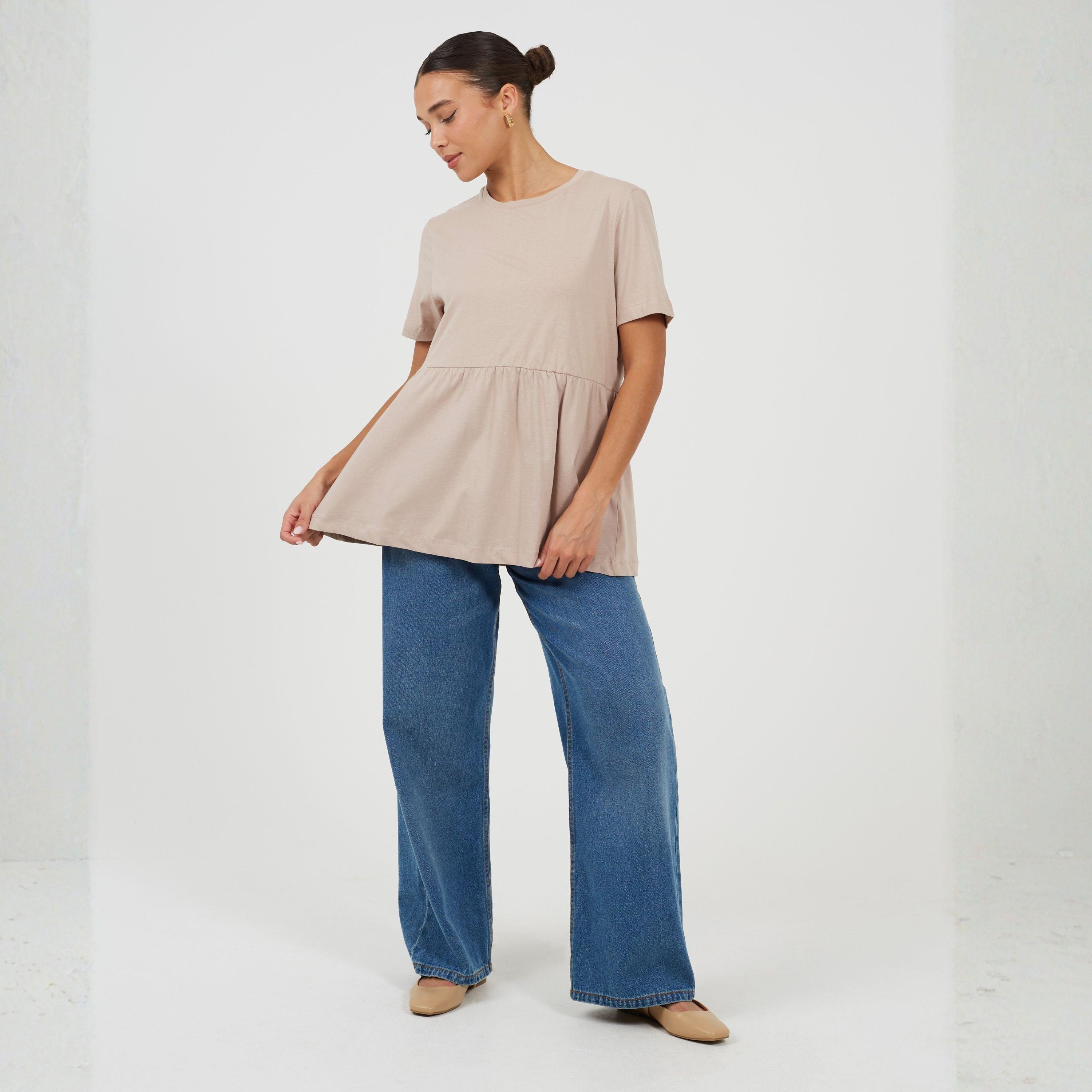 Mushroom - Brave Soul - Womens Jersey Smock T-Shirt - 4