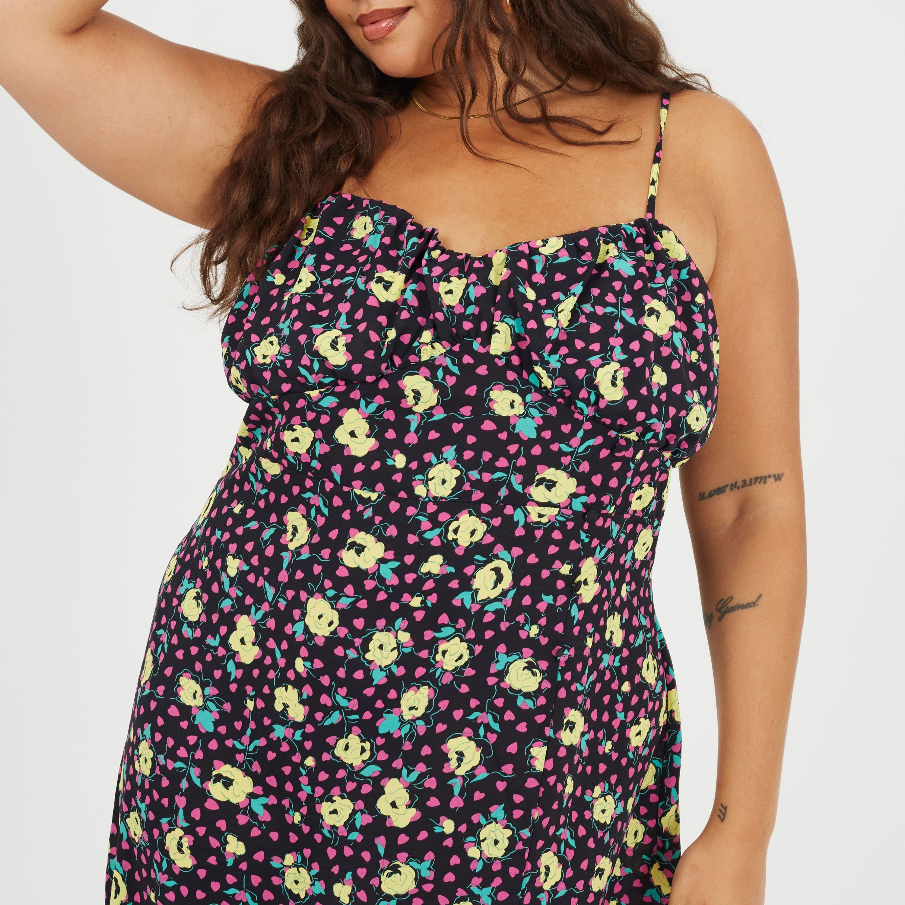 Blk/Grn/Ylw - Brave Soul - Curve Dress Ld99 - 3