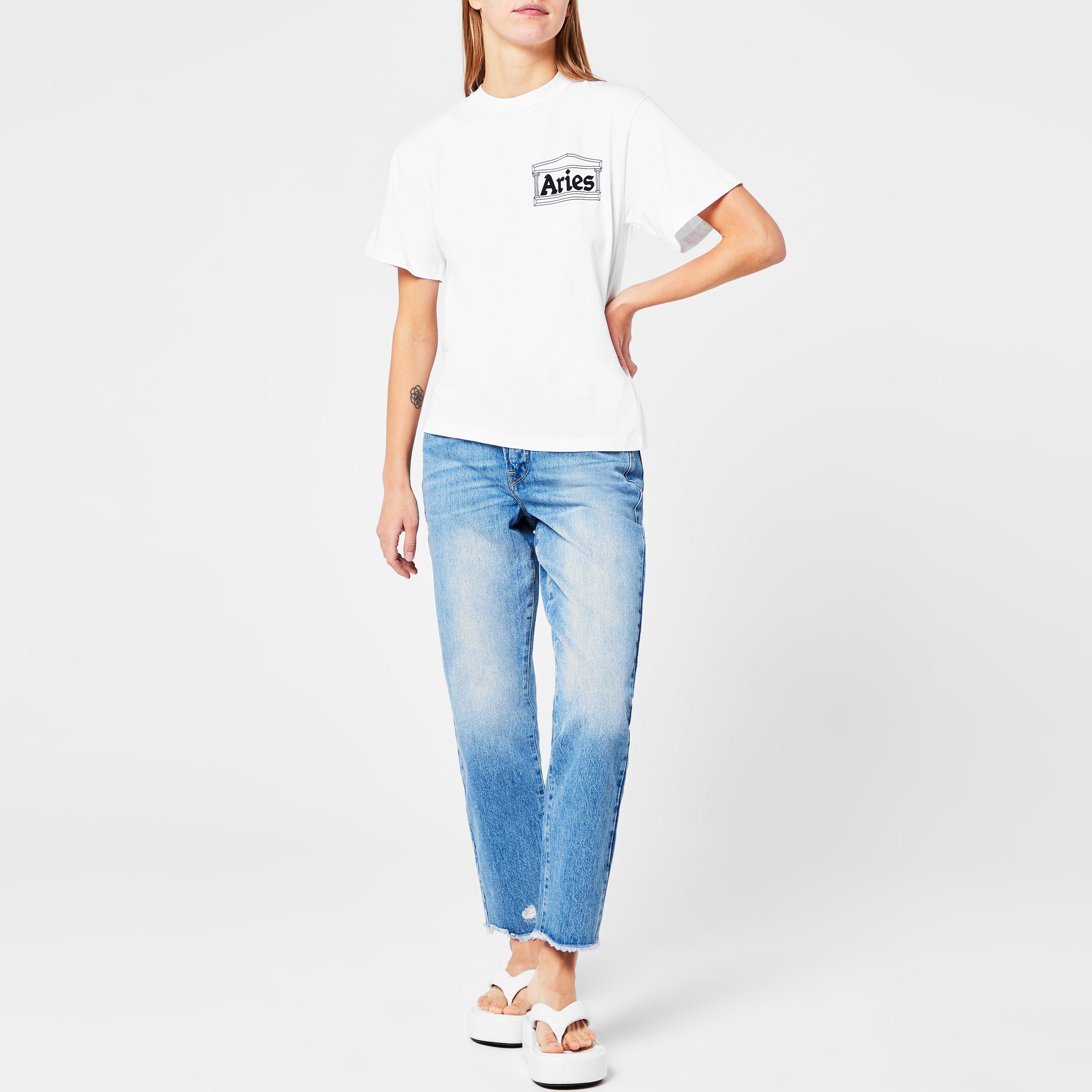 ★ARIES★ Confused Short Sleeve T-Shirt White FTAR40302WHT ARIES Confused Tee - White | TheRoom