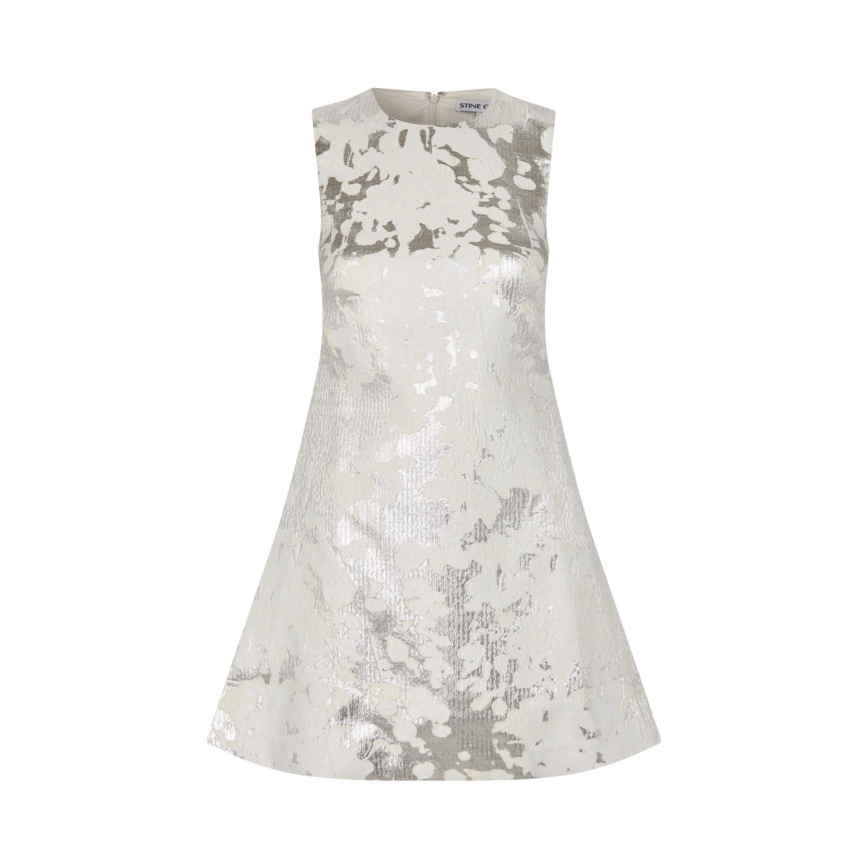 Stine Goya Women's Pleat Mini Dress - Lurex Garden - Size 14 (L)